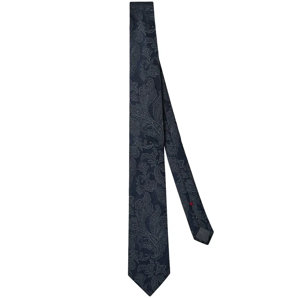 Cravatte E Papillon Blu Grigio