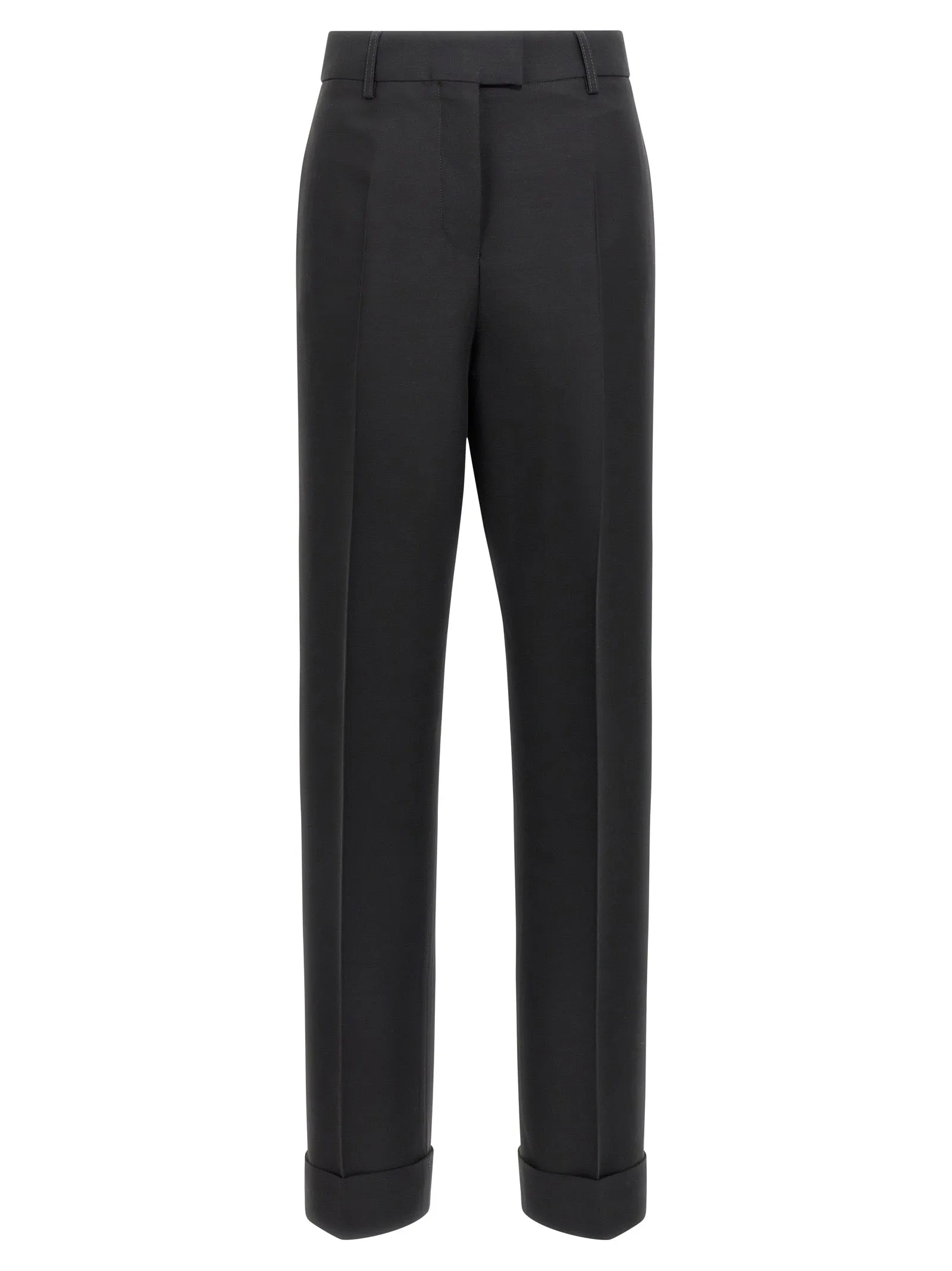 Stretched Pleated Trousers Pantaloni Nero