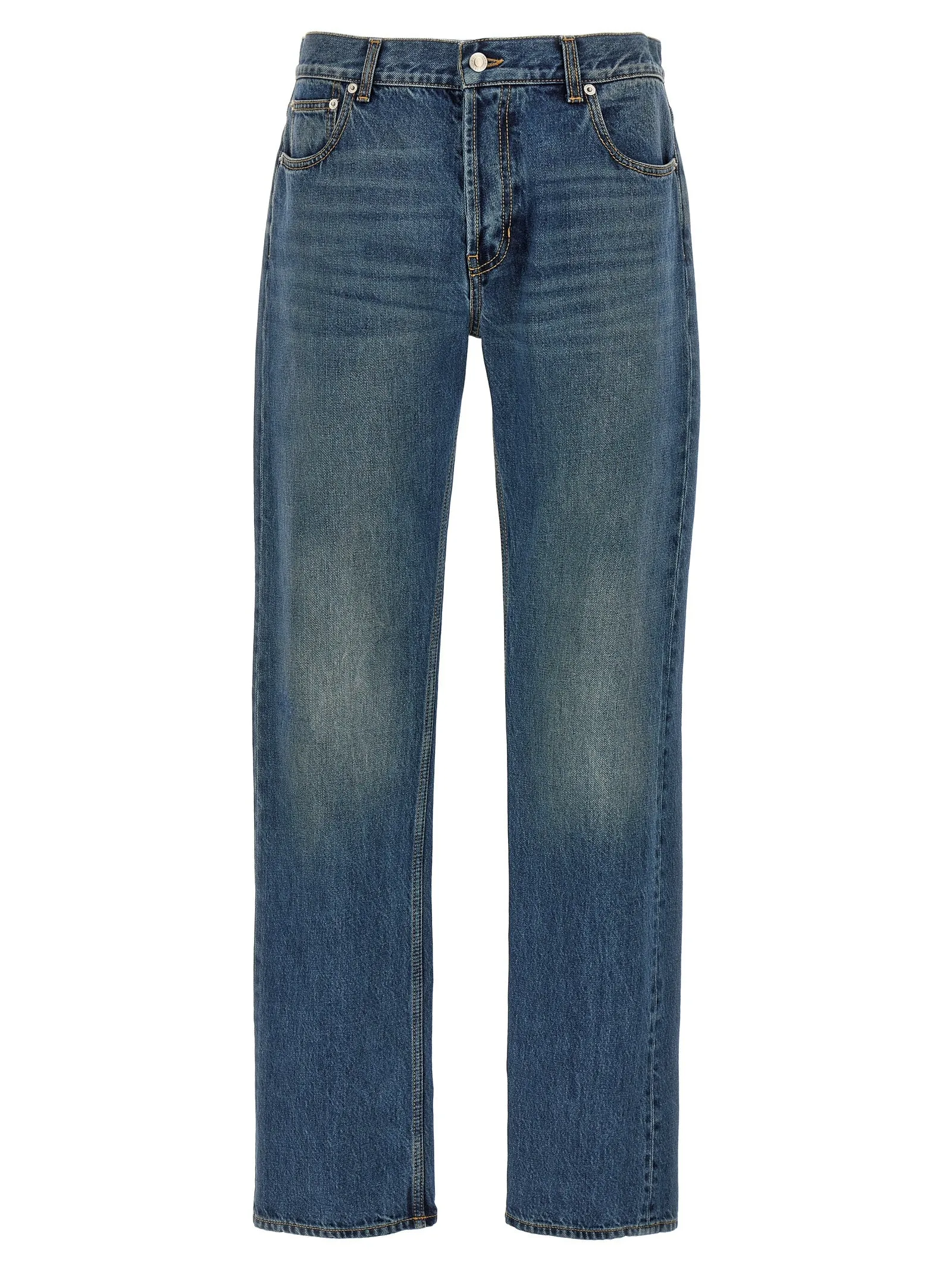 Trompe L'Oeil Pocket Jeans Blu