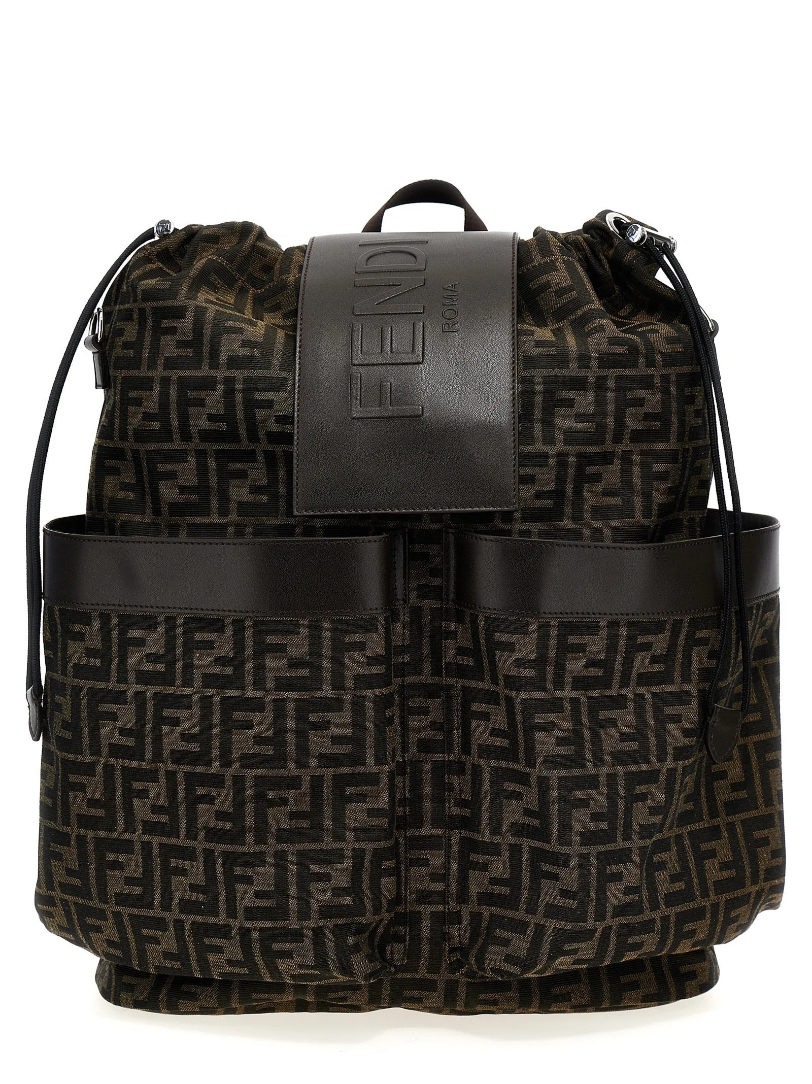 Fendi Strike Large Zaini E Valigie Marrone