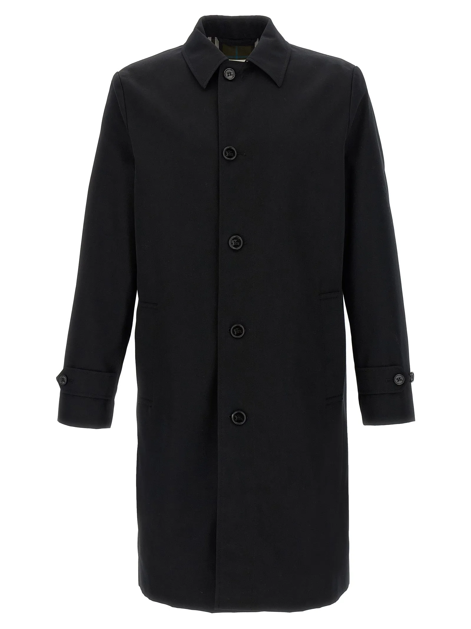 Medium Car Coat Trench E Impermeabili Nero
