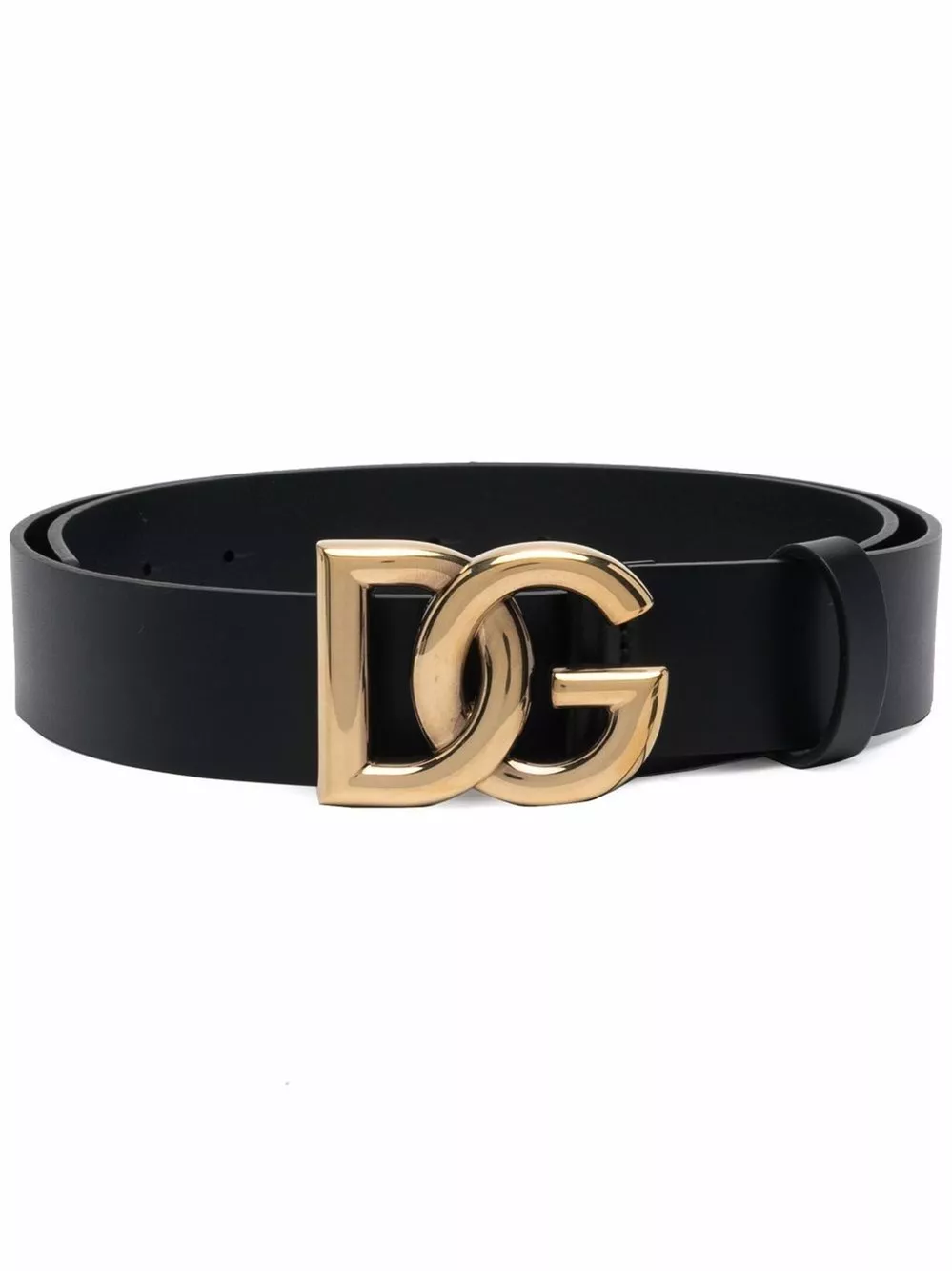 Cintura in pelle con logo di Dolce & gabbana