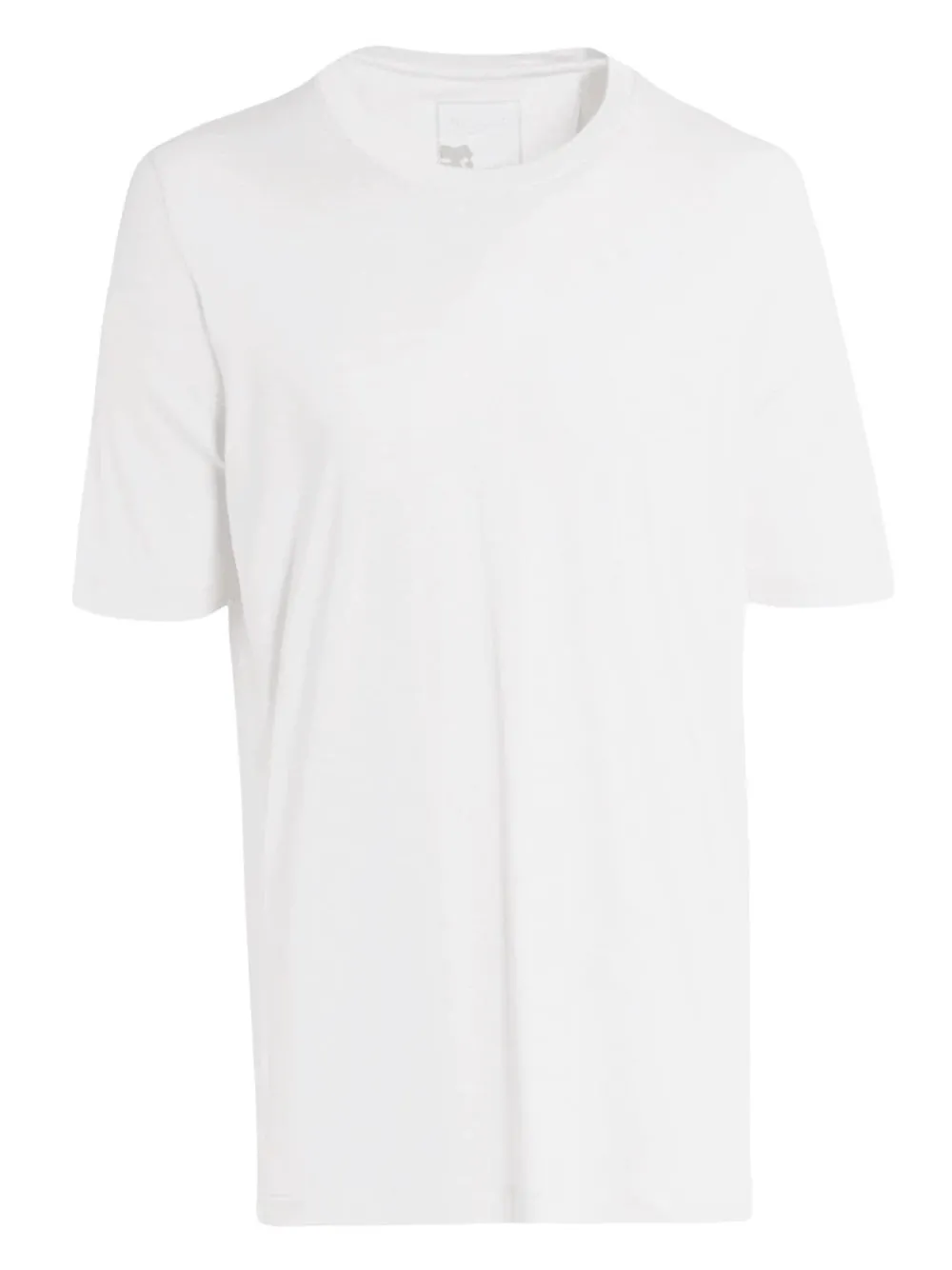 T-Shirt A Maniche Corte In Cotone Bianco