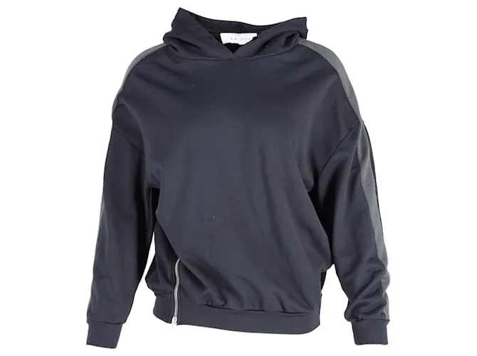 Felpa con cappuccio Iro Zipper Detail in poliammide blu navy