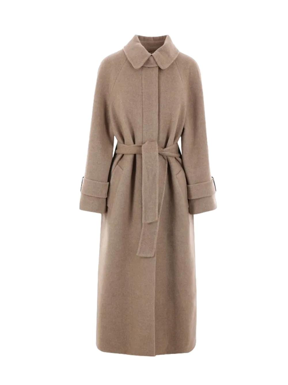 Cappotto Monopetto In Lana E Cashmere