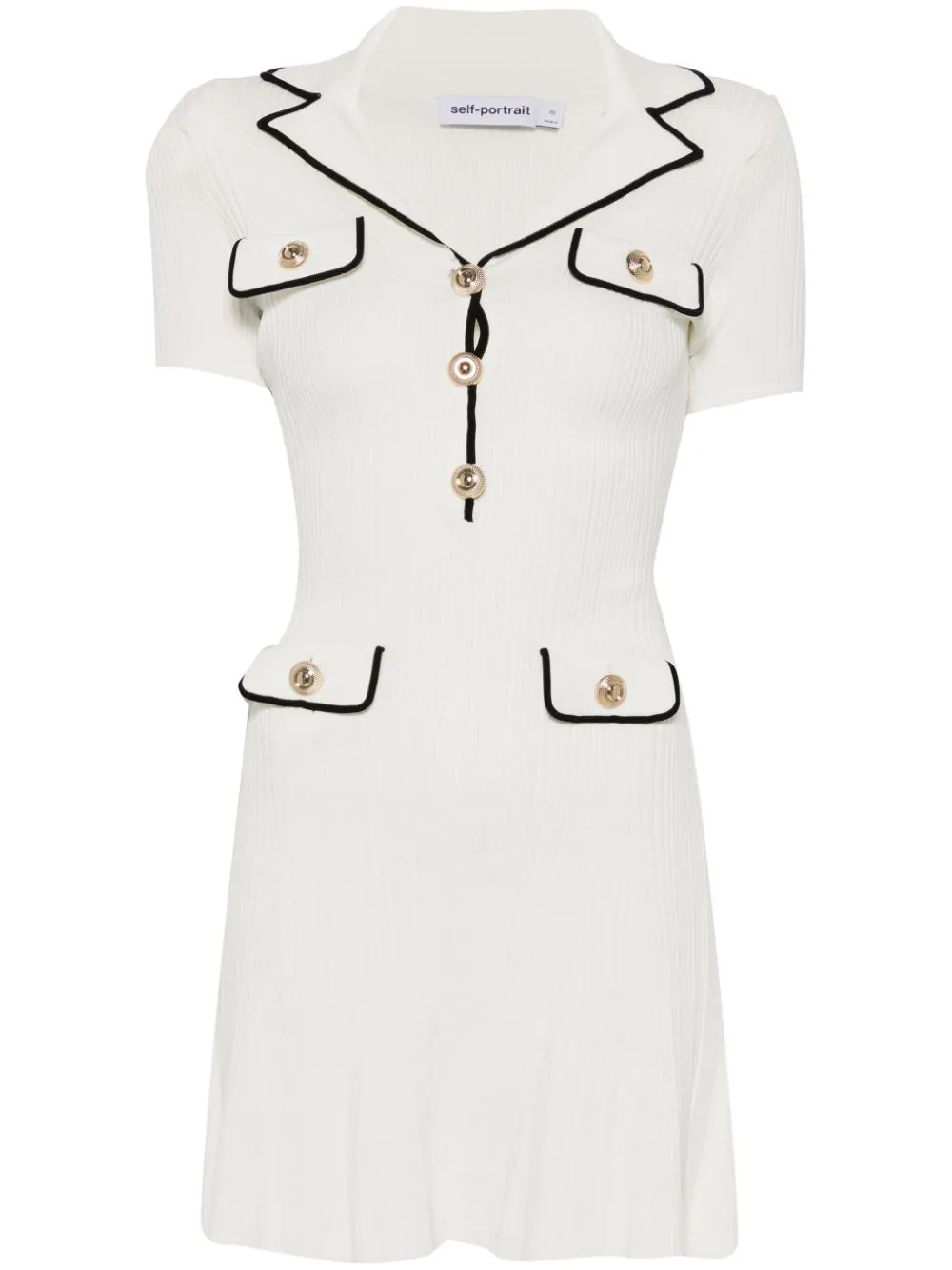 Abito Corto A Costine