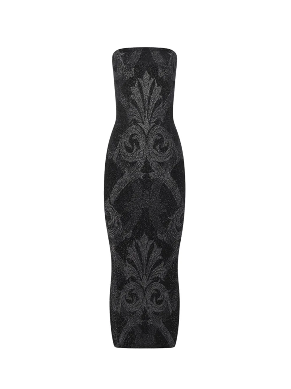 Abito Midi Metallizzato Con Effetto Jacquard Barocco Wolford X Etro