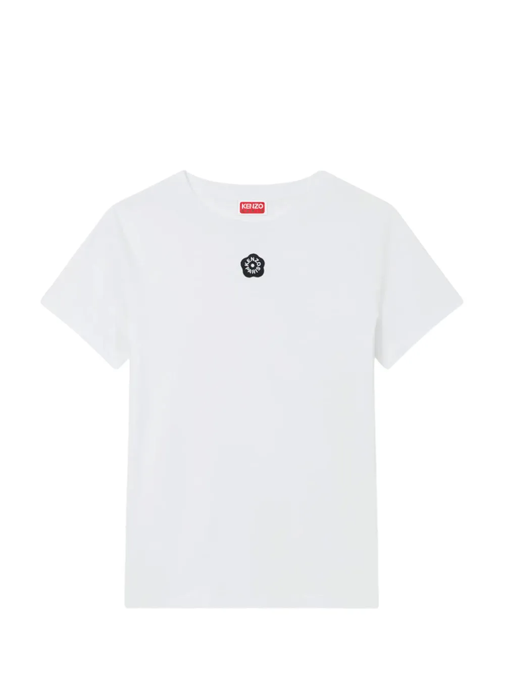 T-Shirt Ricamata `Boke Flower 2.0` Di Cotone