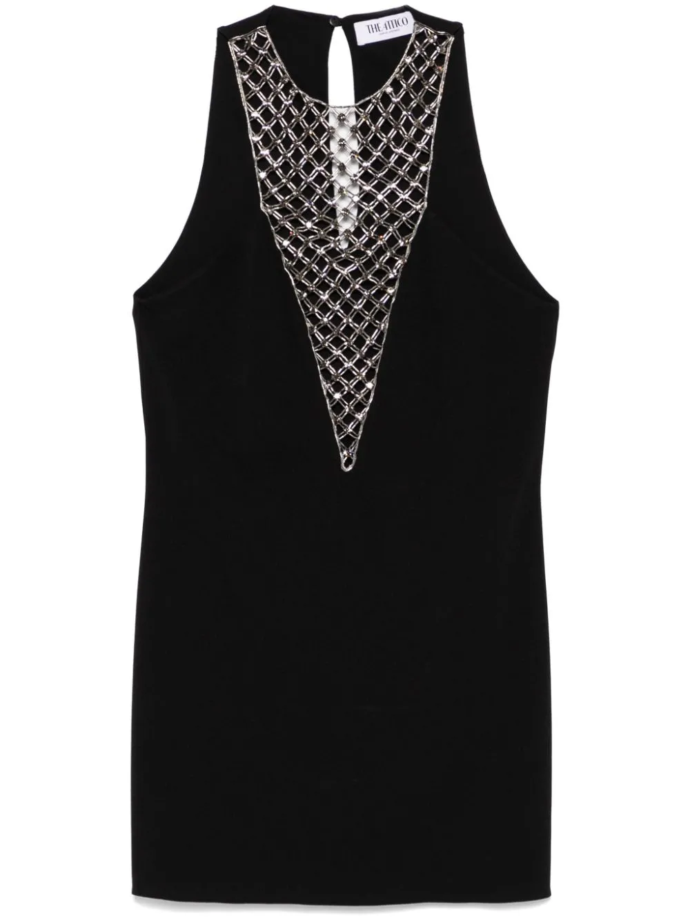 Abito Corto Con Decorazione Di Perline