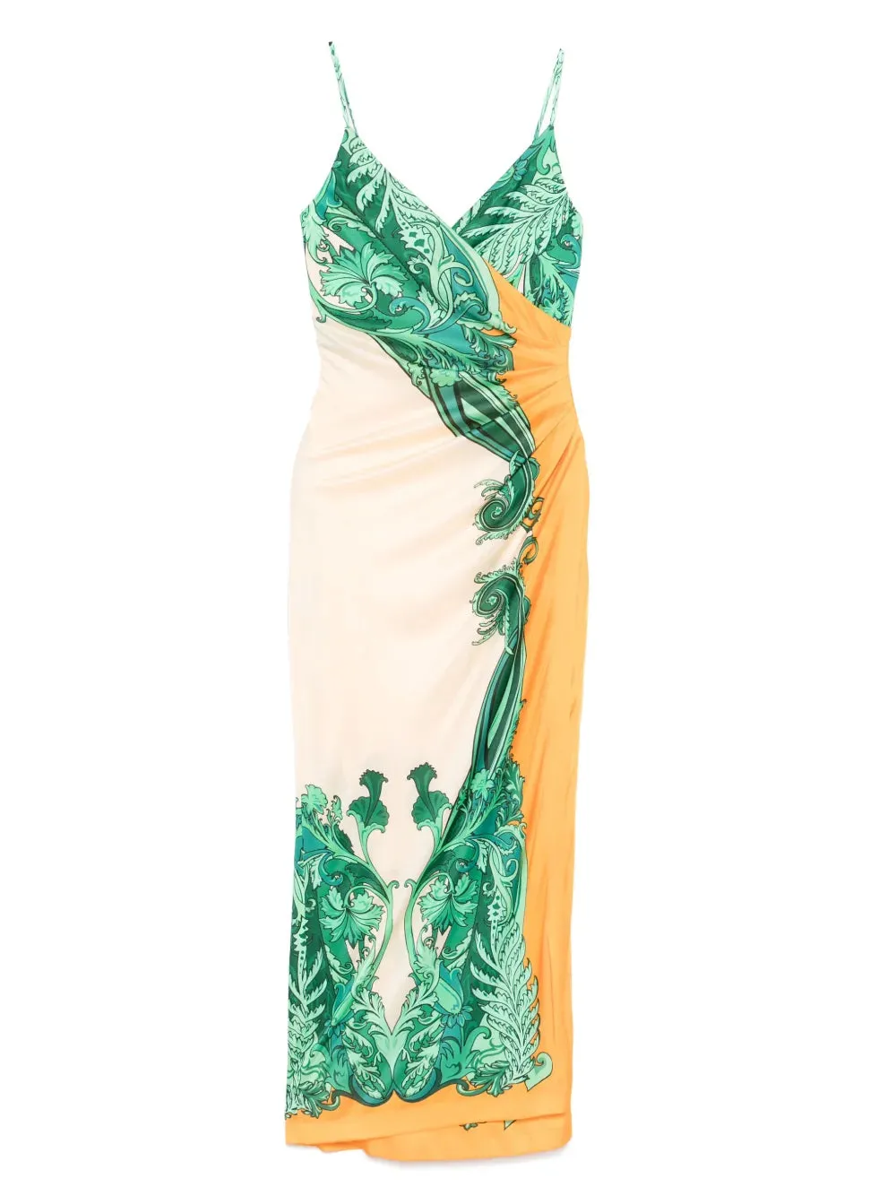 Abito Stampato Arricciato