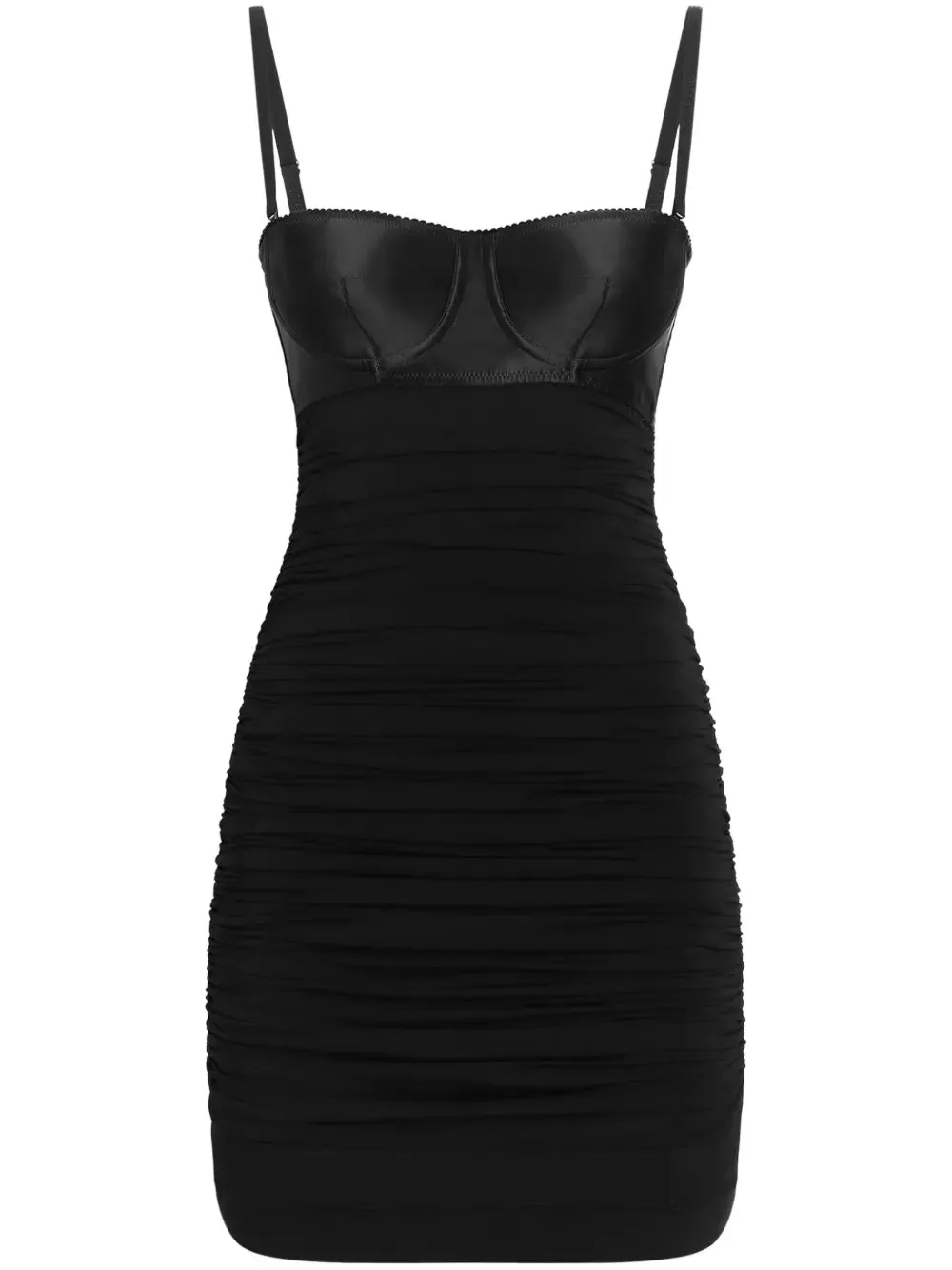 Abito Corto Con Ruches