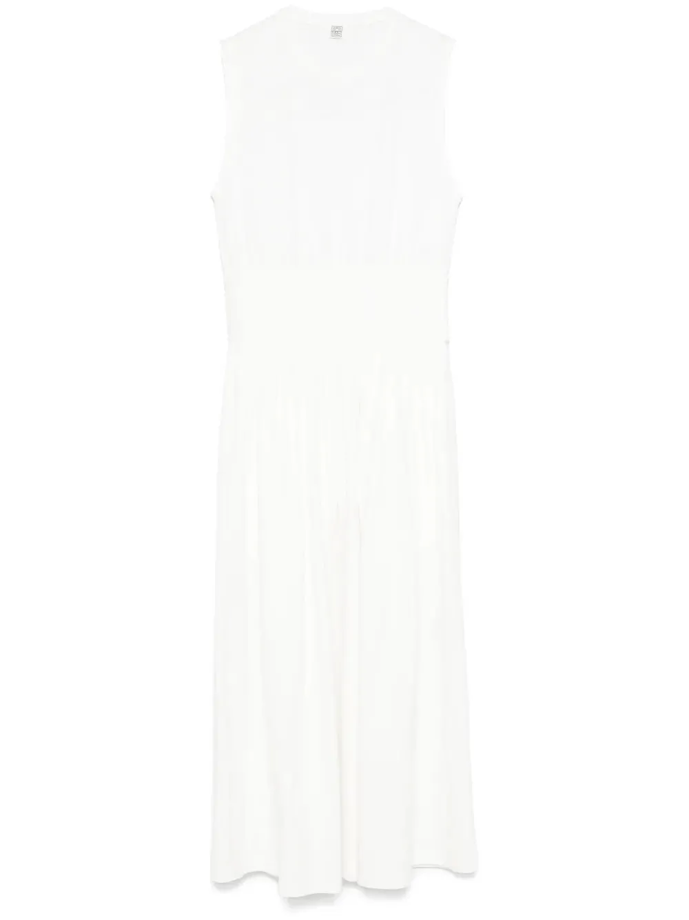 Abito Lungo Smanicato In Cotone