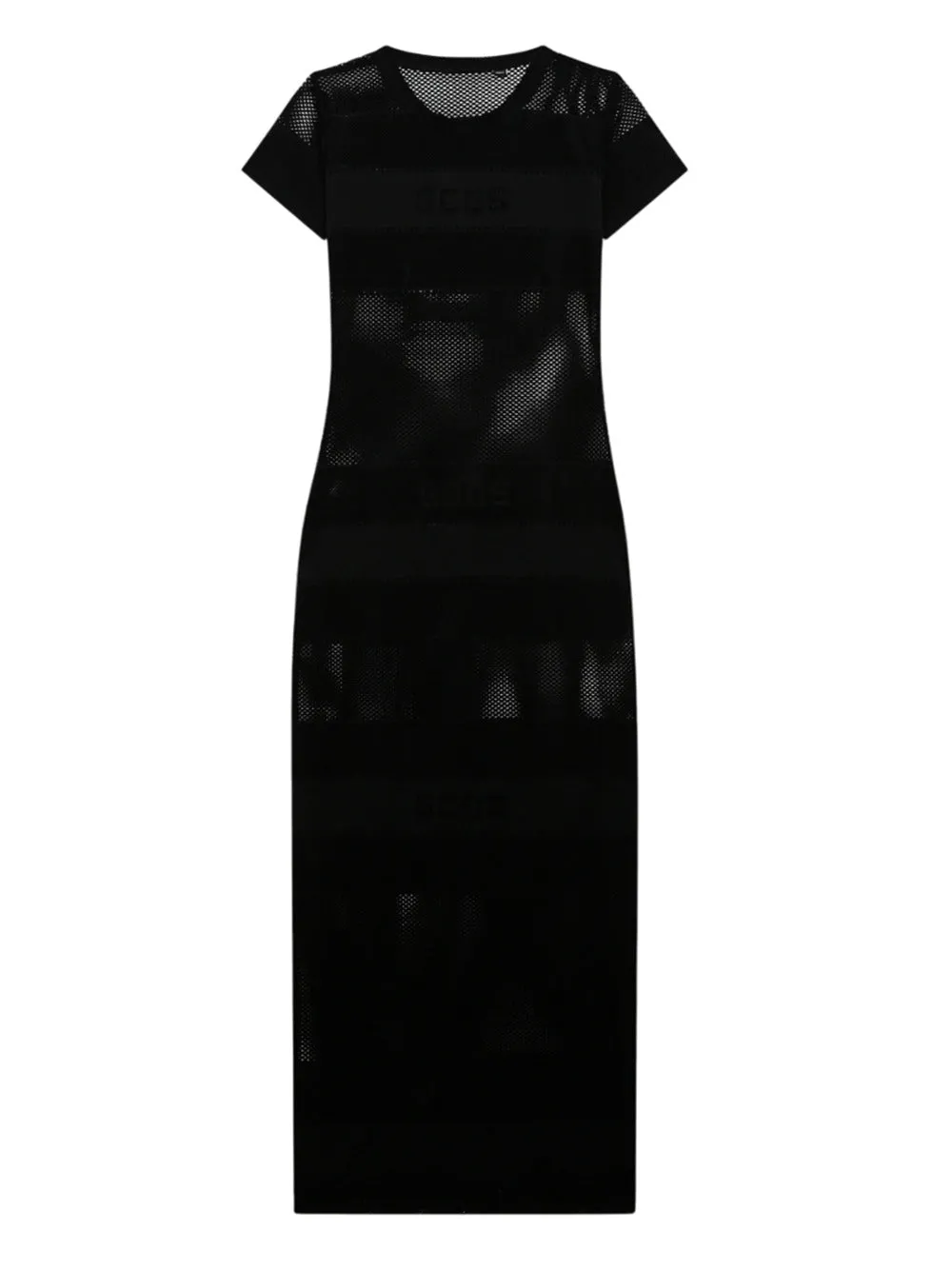 Abito Lungo In Rete Con Logo