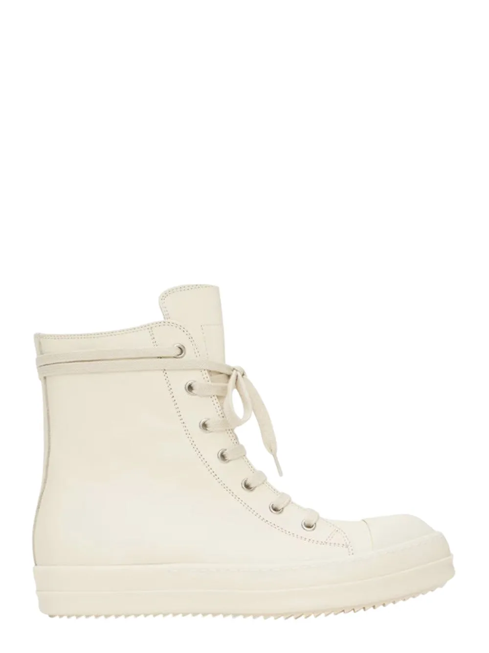 Sneakers Alte In Bianco Rick Owens - Donna