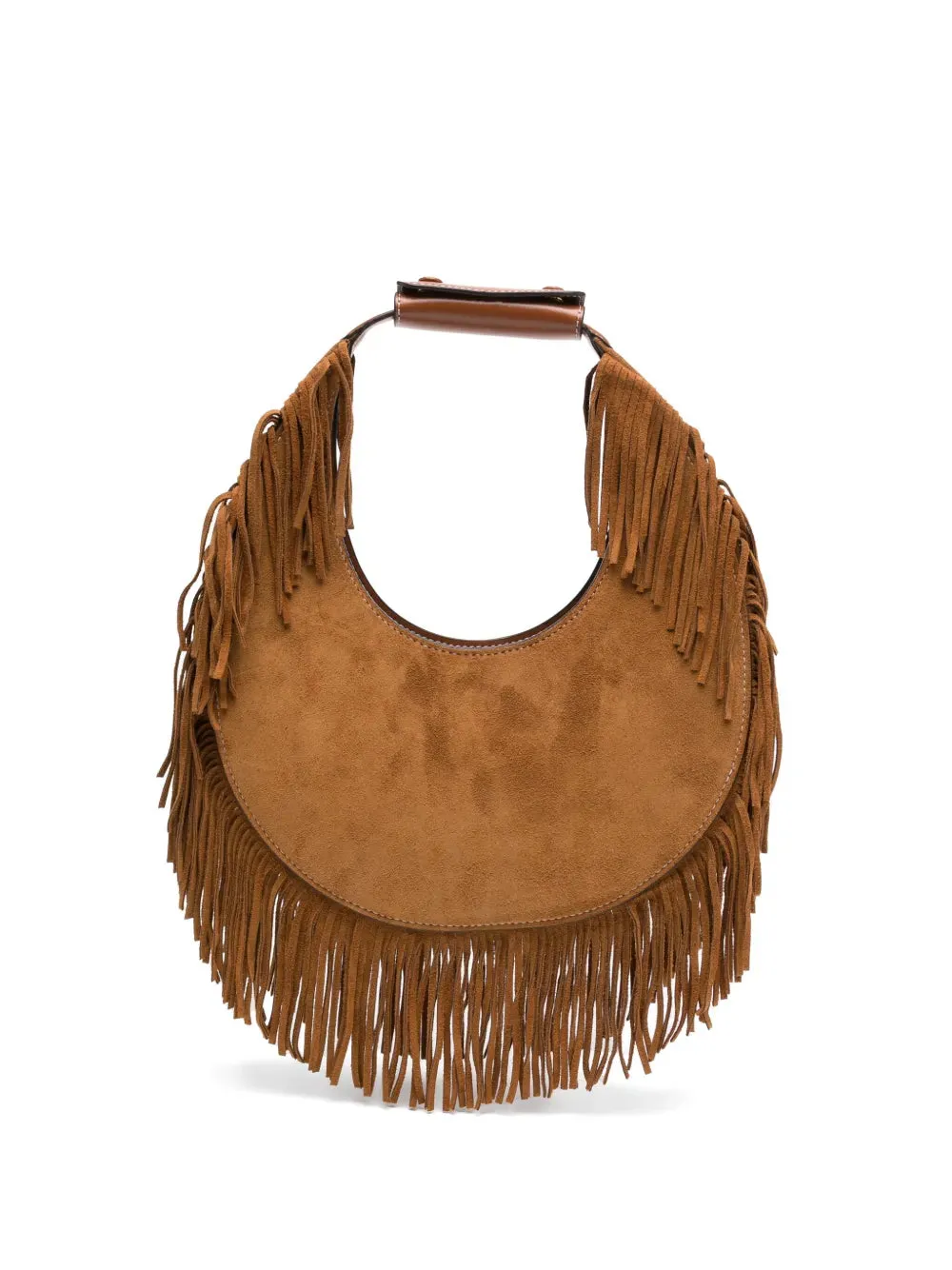 Moon Tote Bag Tan Fringe