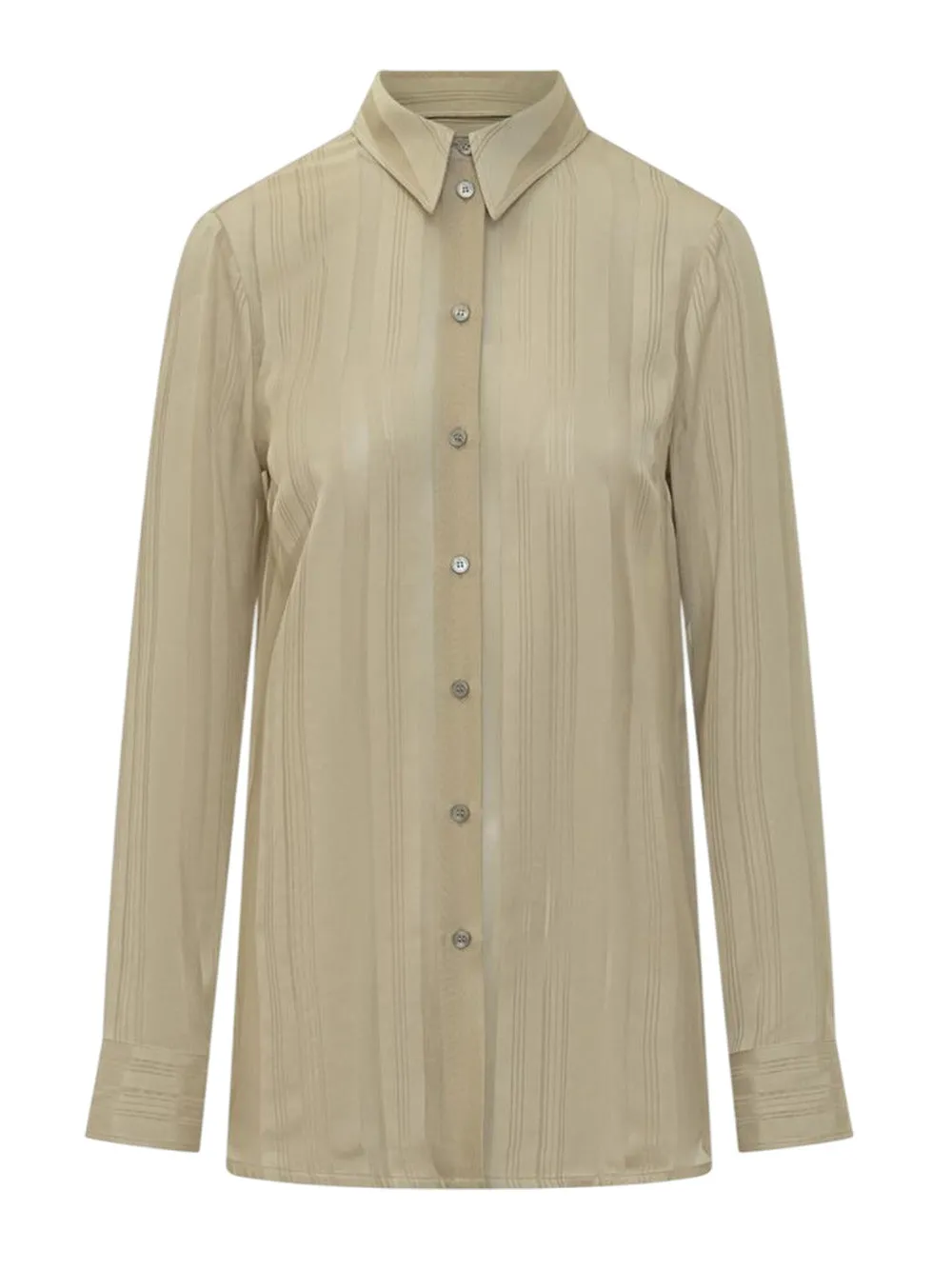 Camicia Semi Trasparente A Righe