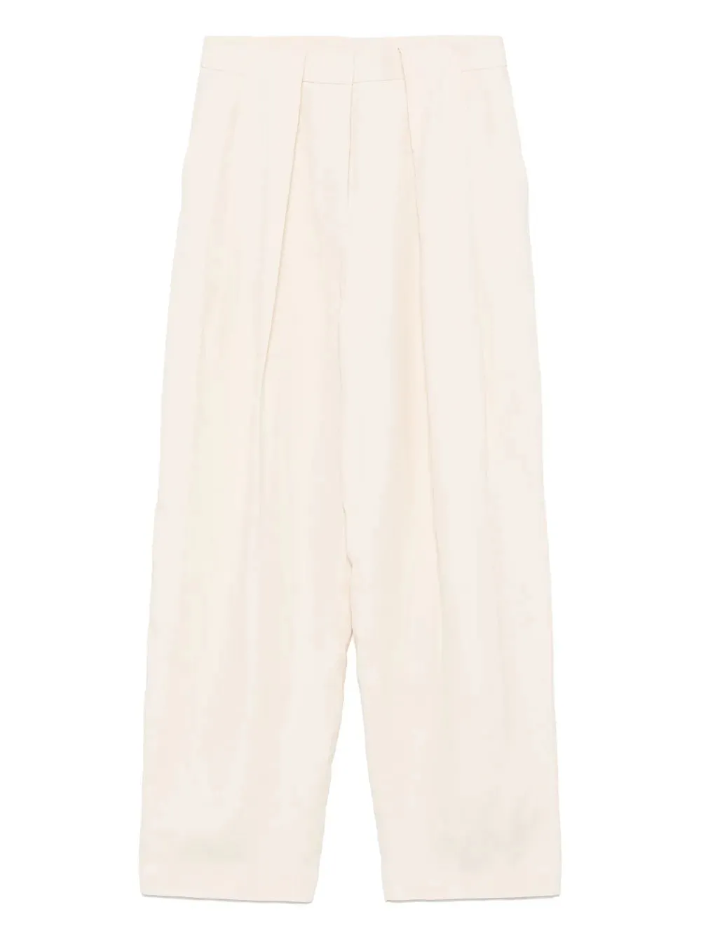 Stella Mc Cartney Pantaloni Color Burro In Miscela In Lino