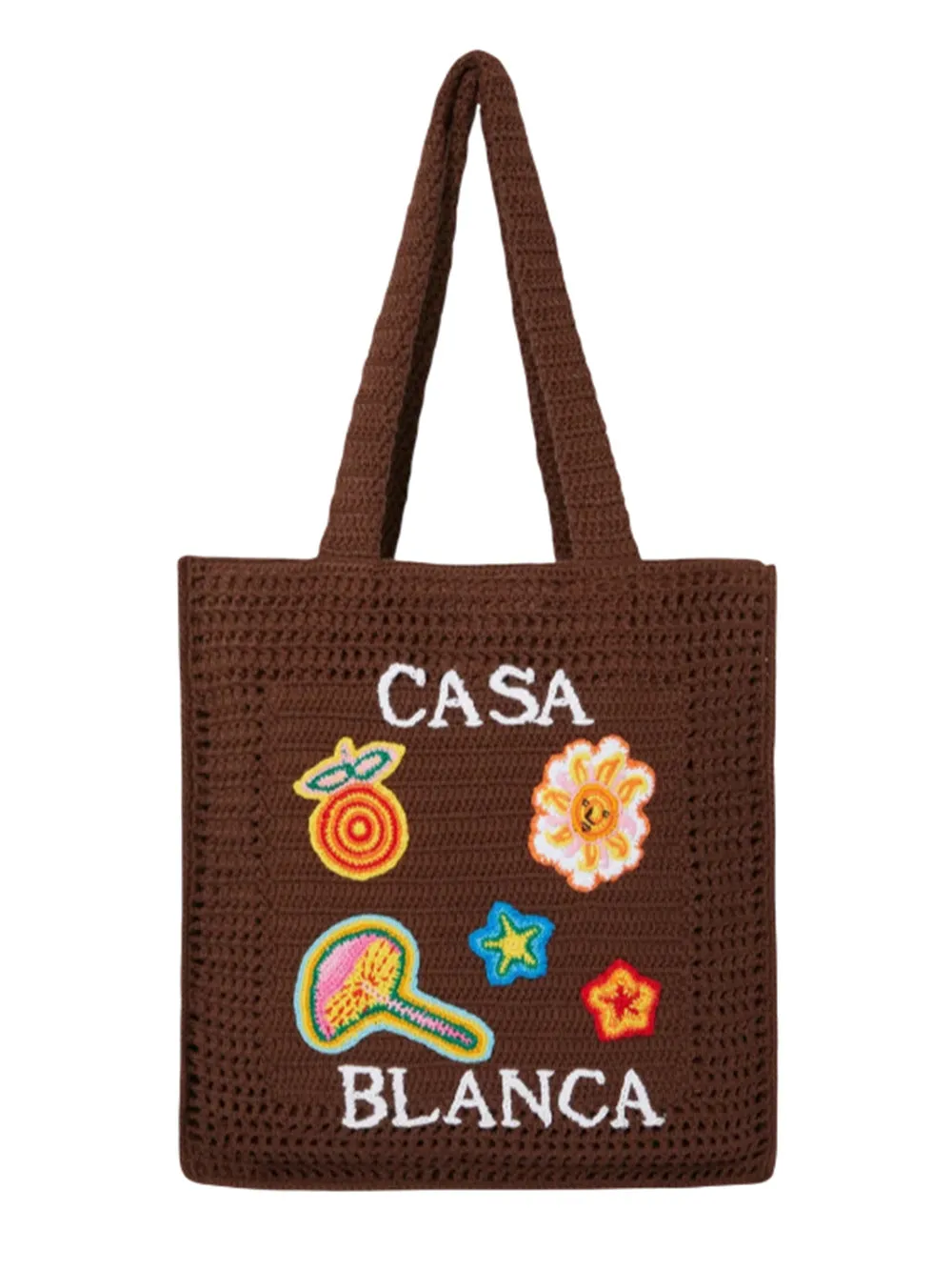 Casablanca Tote In Cotone Marrone