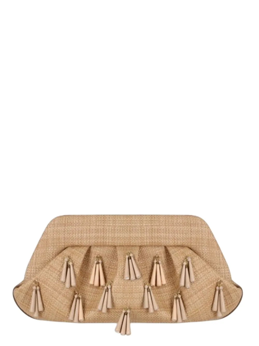 Clutch Emera Paper Fringes Macadamia