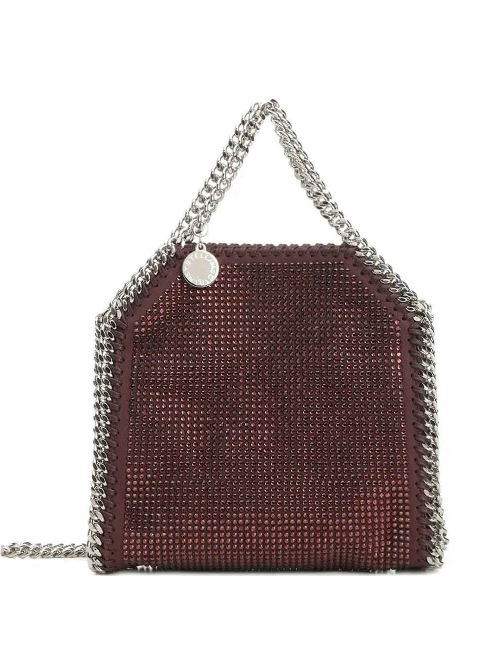 Borsa Falabella Tiny Con Cristalli Hotfix Su Pelle Scamosciata Alter