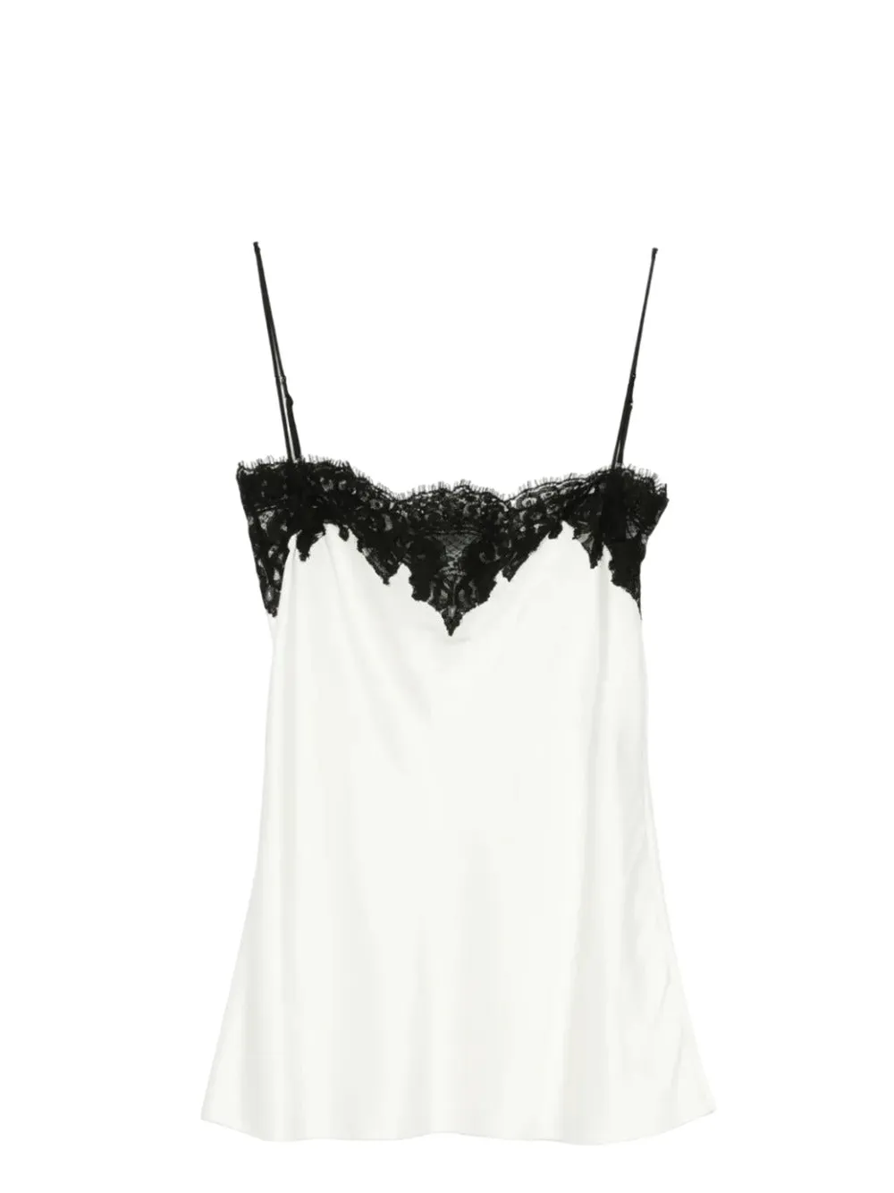 Top In Raso Di Pizzo Senza Maniche