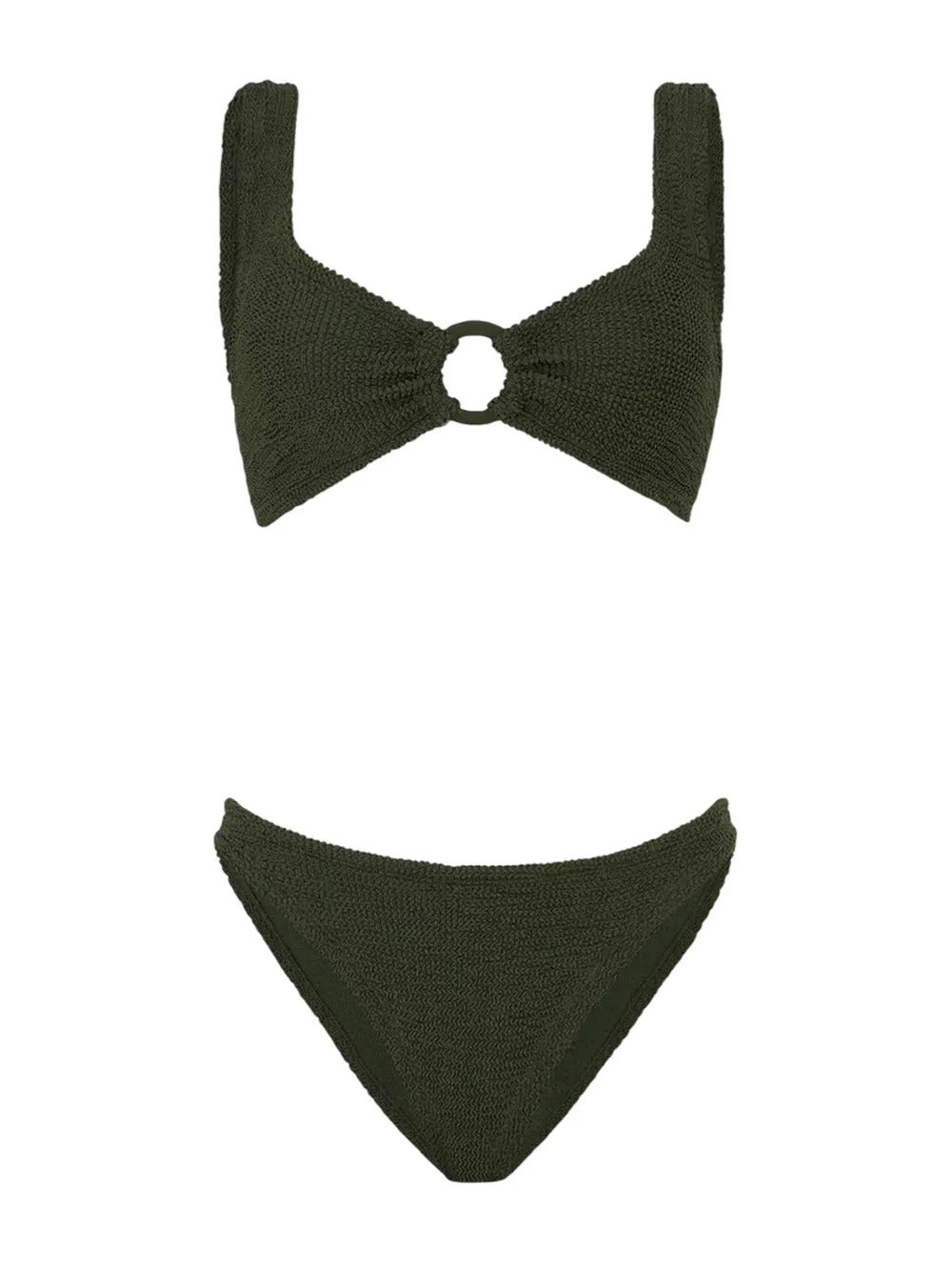 Bikini Julia Con Cerchi Tonali Color Cachi Metallizzato