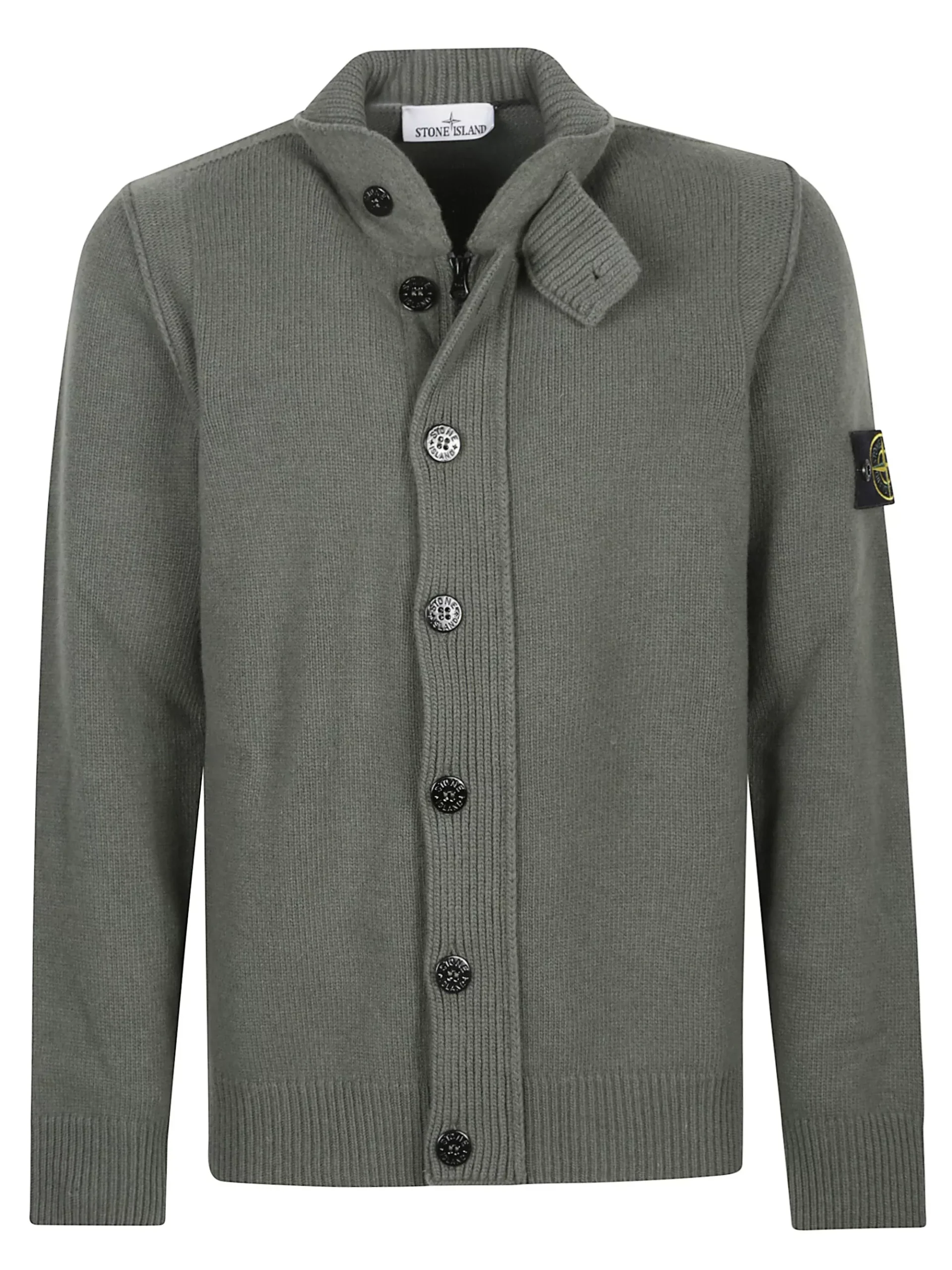 Cardigan con logo di Stone island