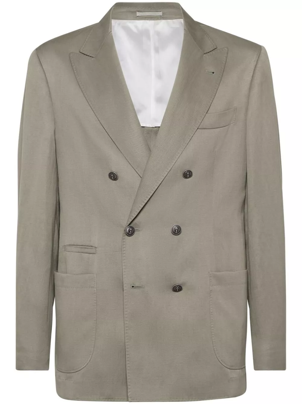 Giacca in lino e seta di Brunello cucinelli