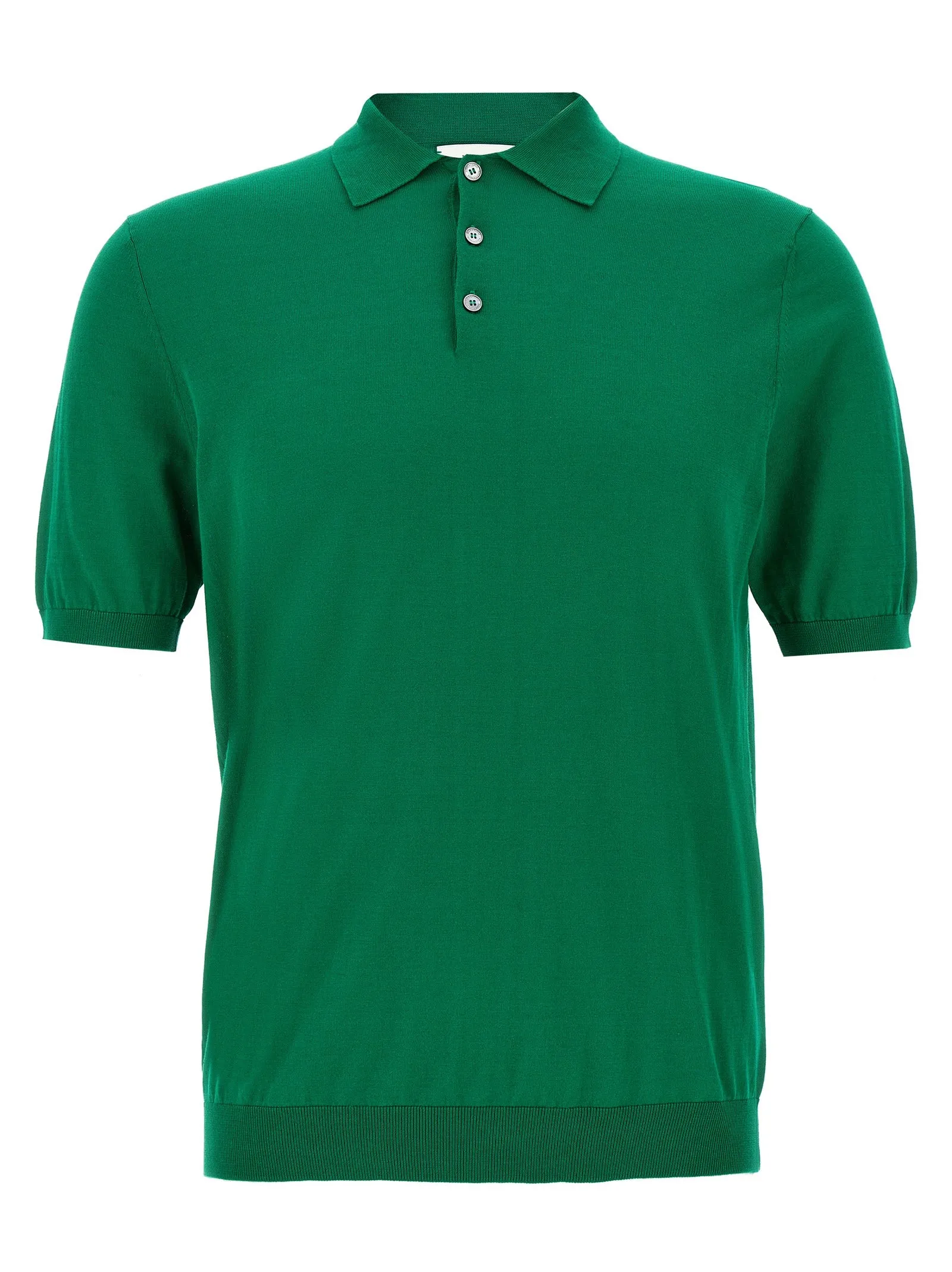 Ultralight Cotton Shirt Polo Verde