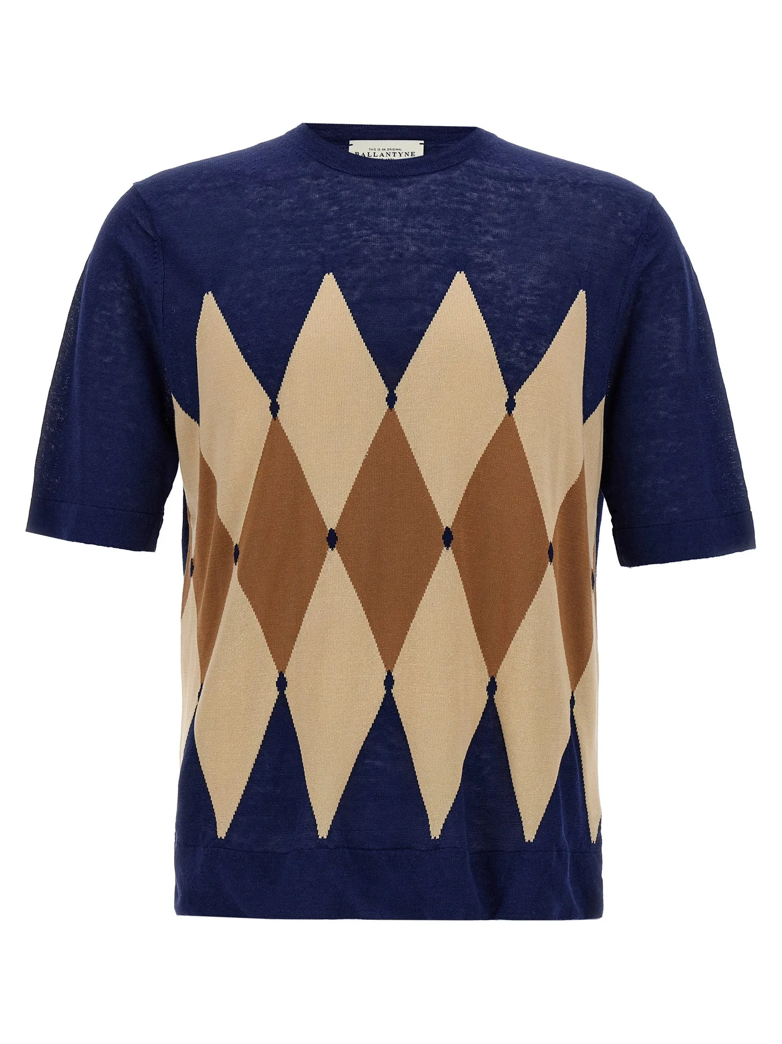 Argyle T Shirt Blu