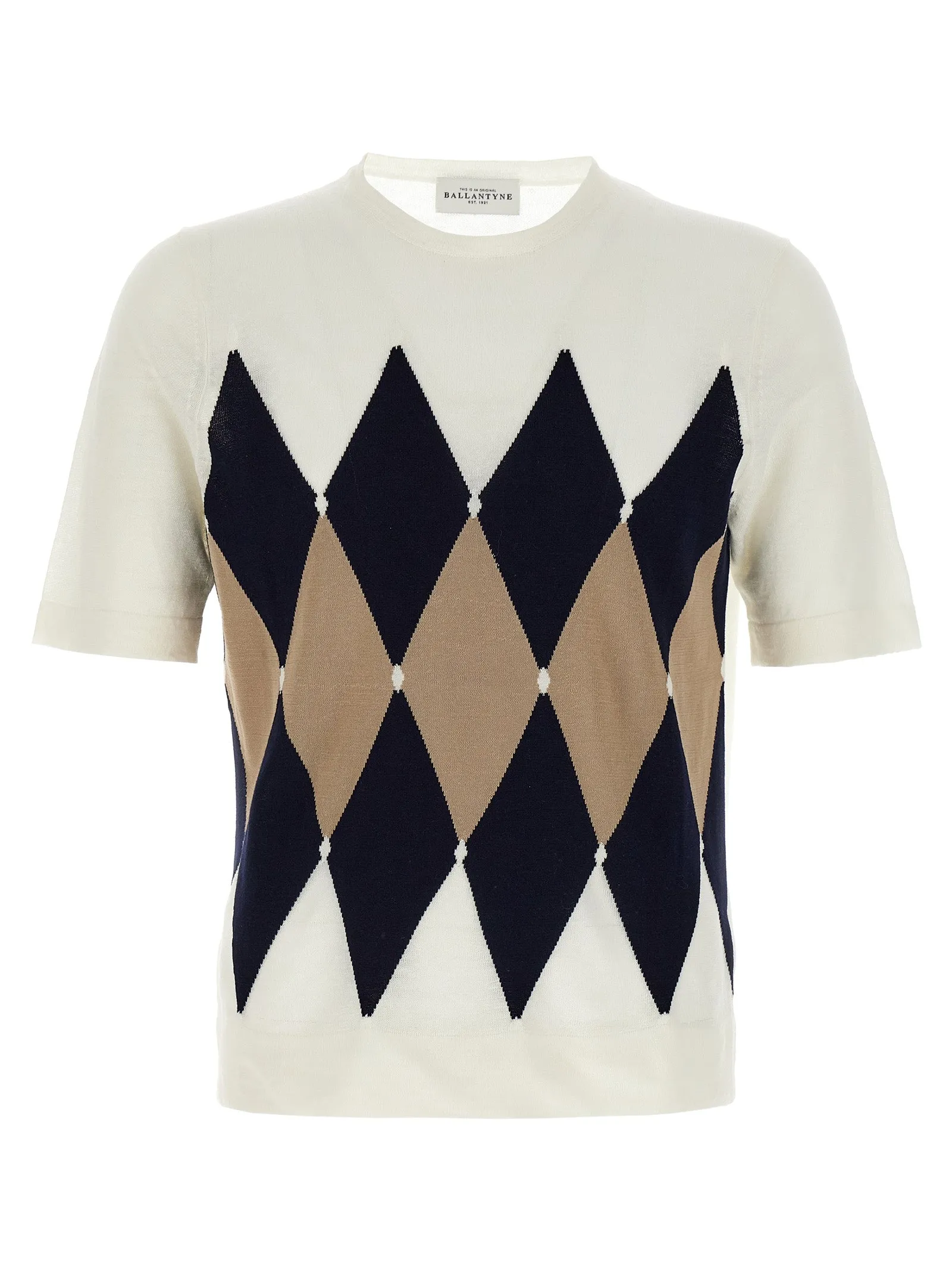 Argyle T Shirt Bianco