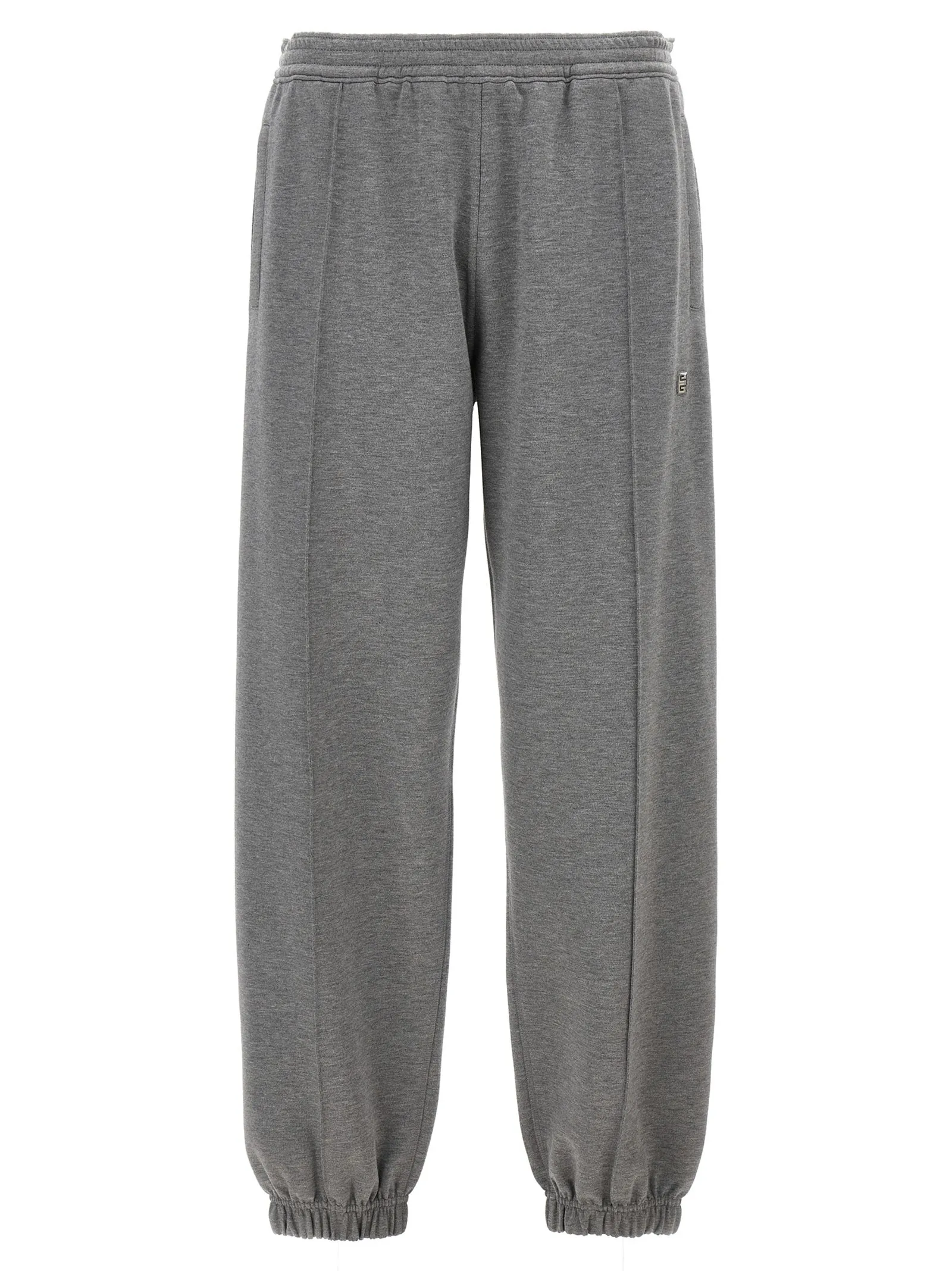 Metallic Logo Joggers Pantaloni Grigio