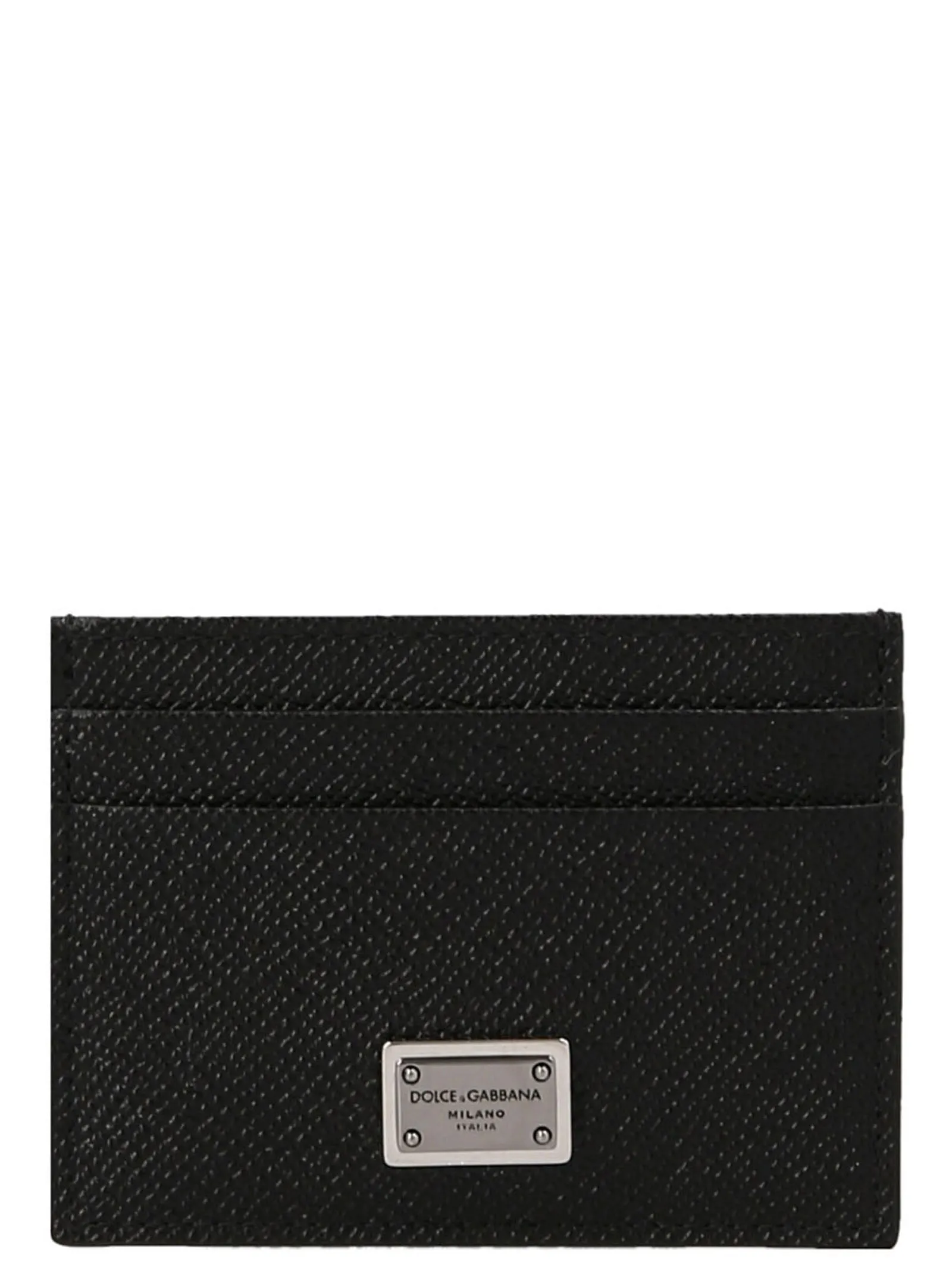 Logo Tag Card Holder Portafogli Nero