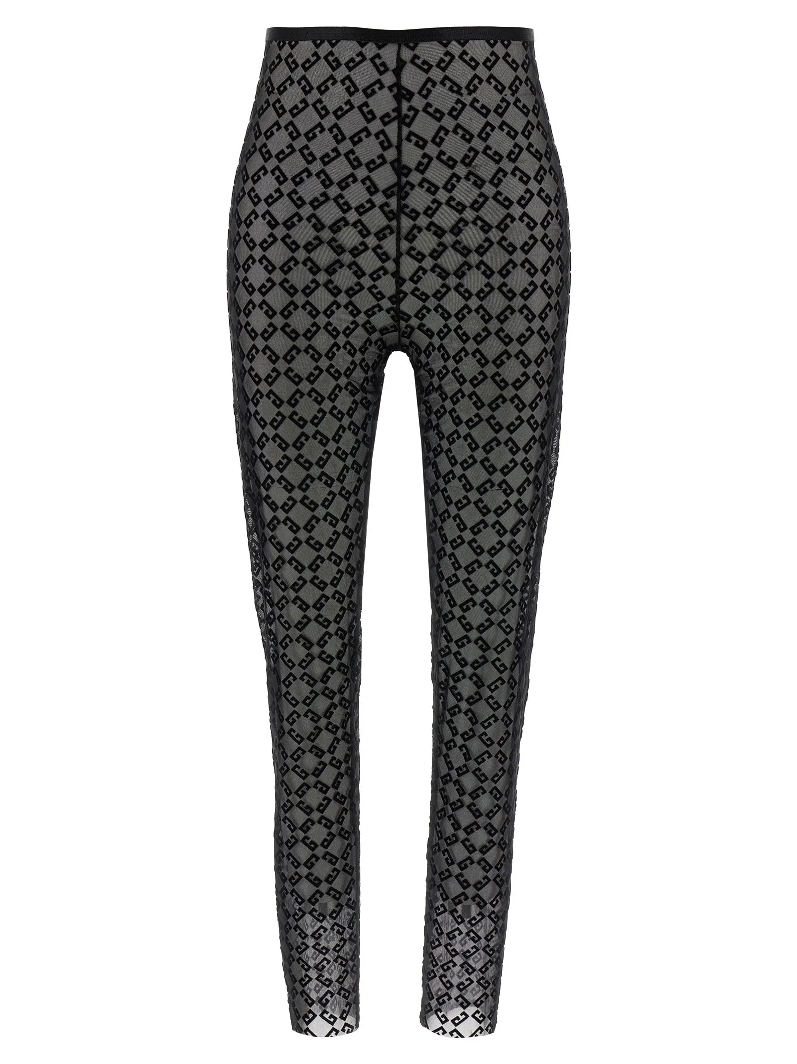 Monogram Logo Leggings Nero