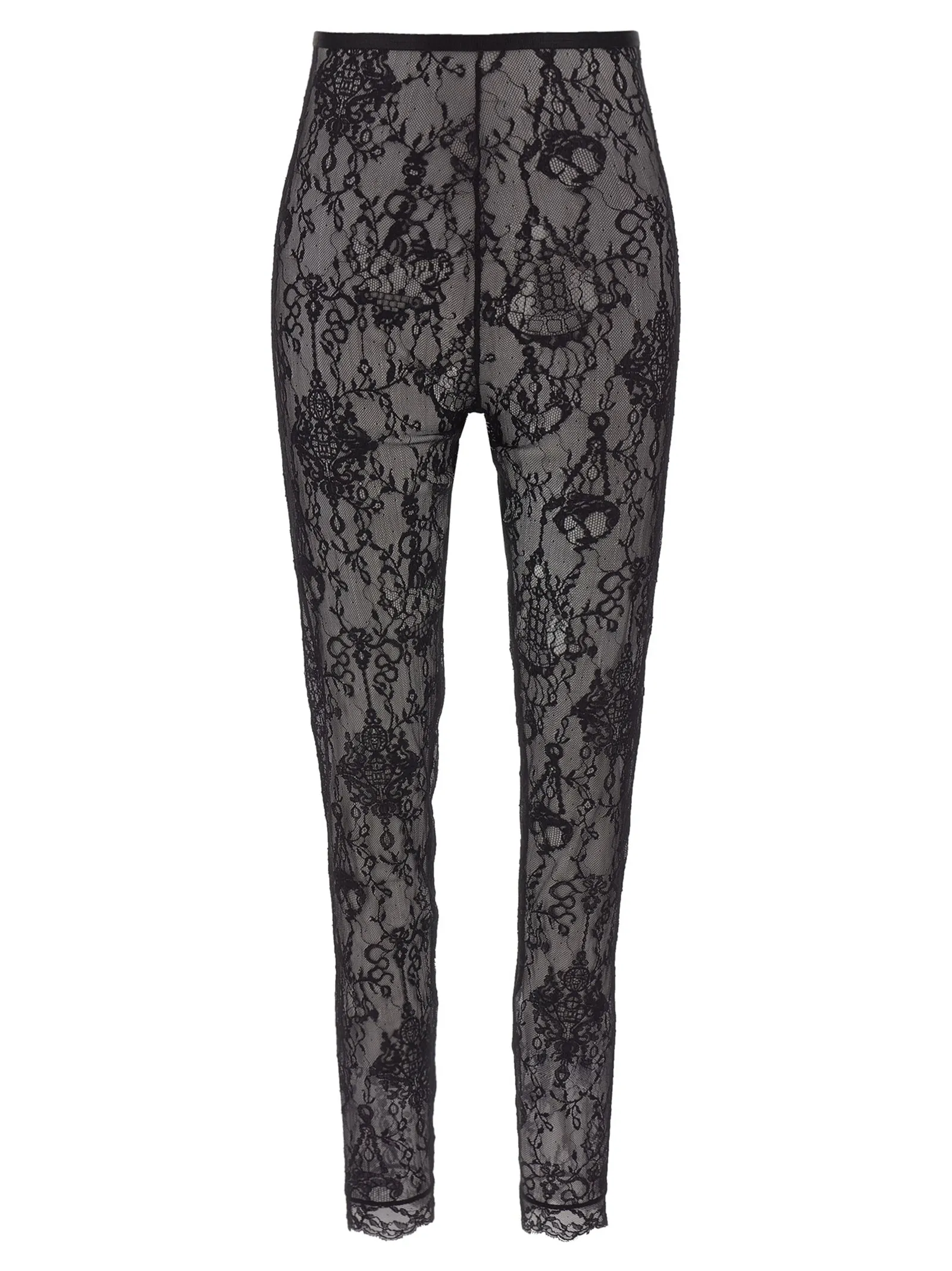 Lace Chandelier Leggings Nero