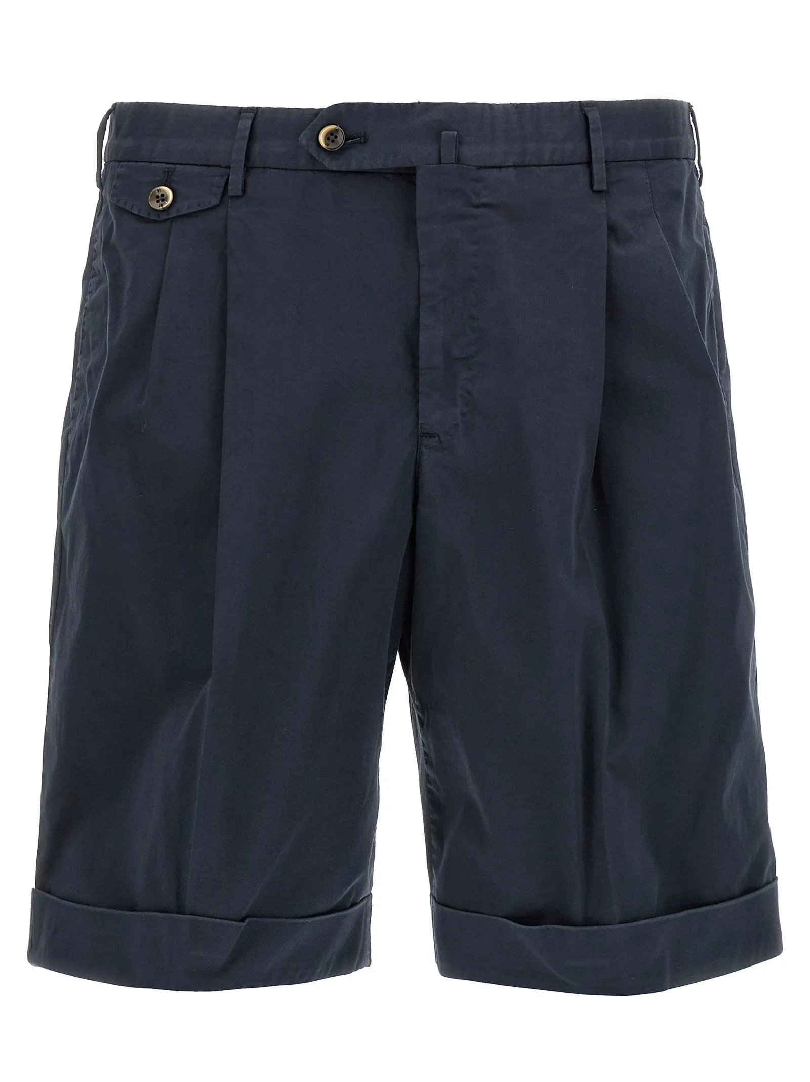 Cotton Bermuda Shorts Bermuda E Short Blu