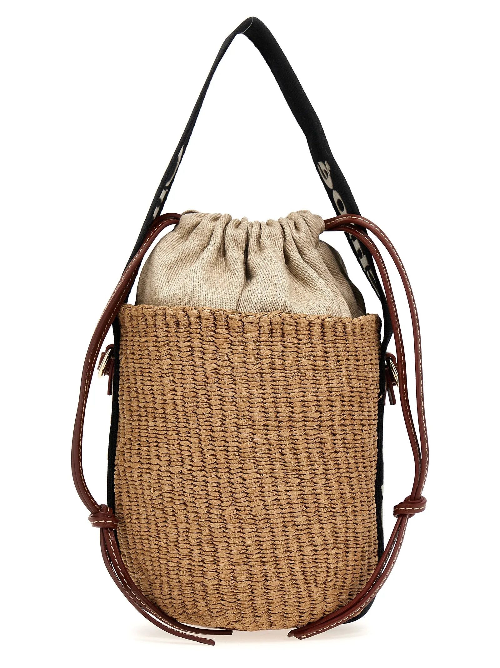'Woody Small Bucket Bag Borse A Tracolla Beige