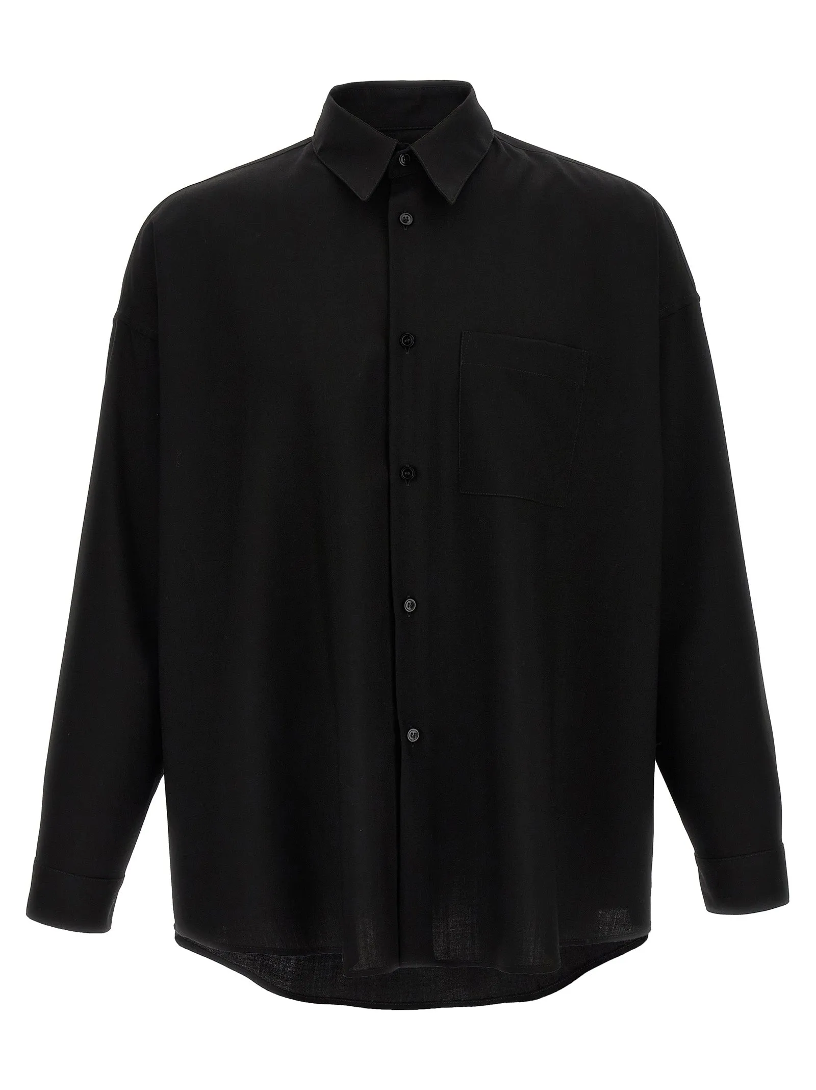 Cool Wool Shirt Camicie Nero