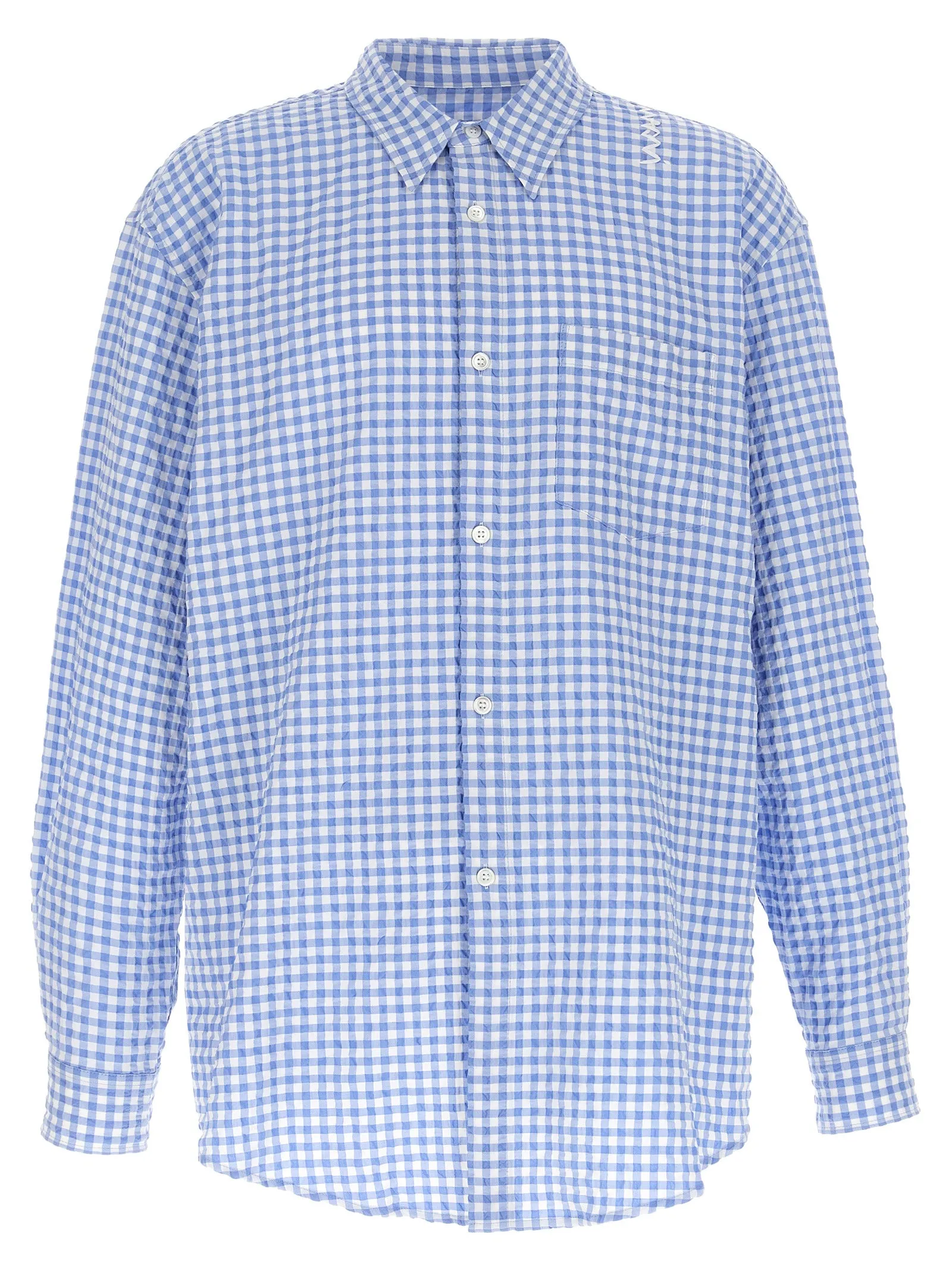 Vichy Shirt Camicie Celeste