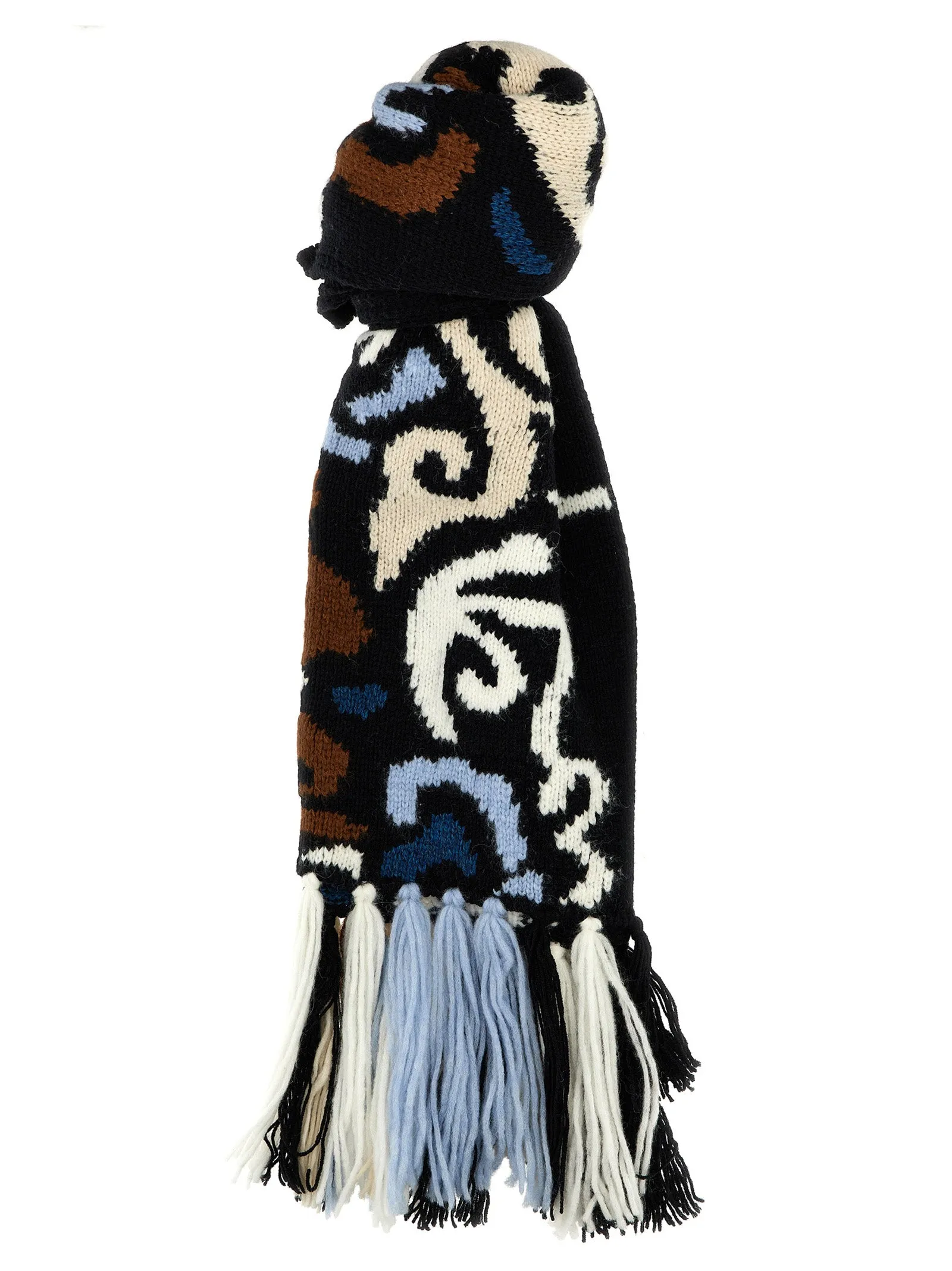 Maxi Fringed Scarf Sciarpe Multicolor