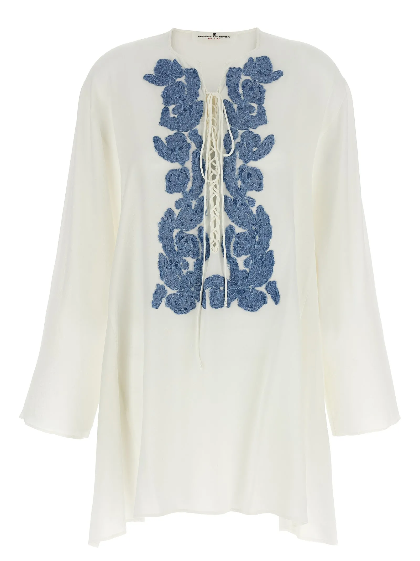 Silk Kaftan Camicie Bianco