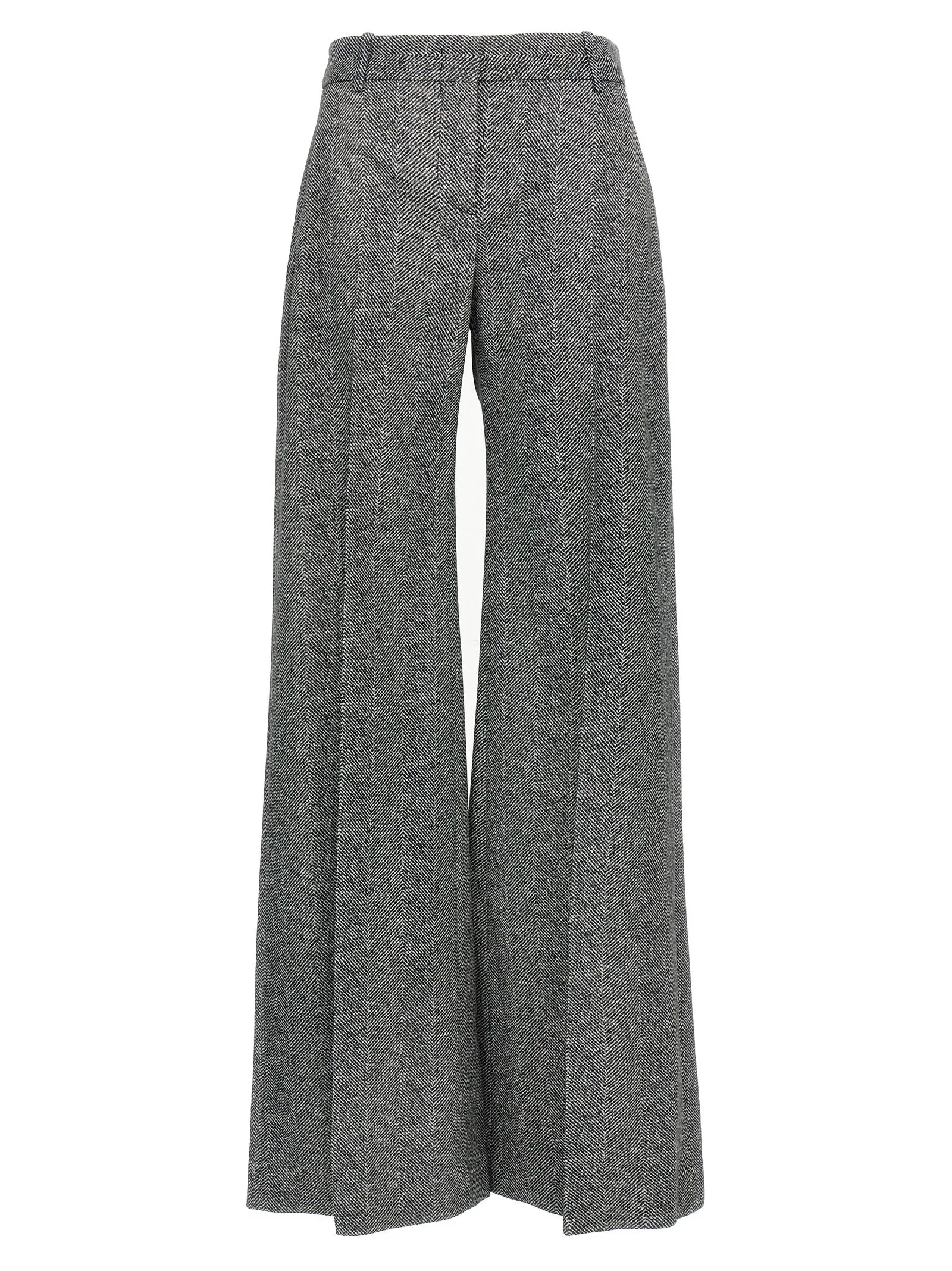 Herringbone Trousers Pantaloni Grigio