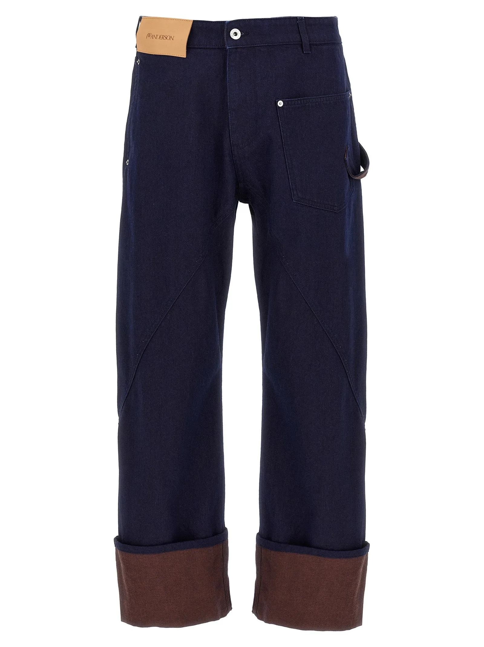 Turn Up Twisted Workwear Jeans Blu