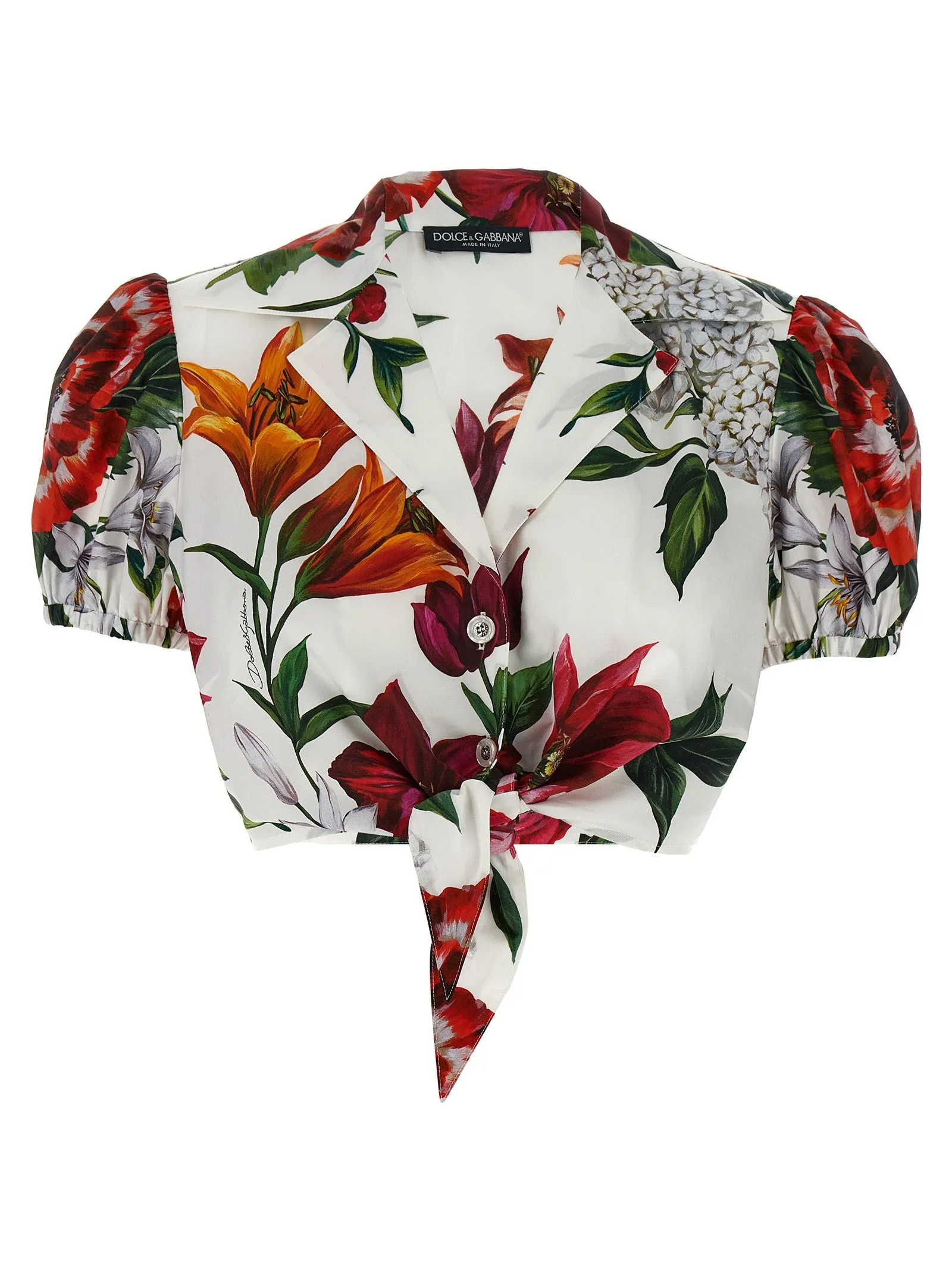 Floral Crop Shirt Camicie Multicolor