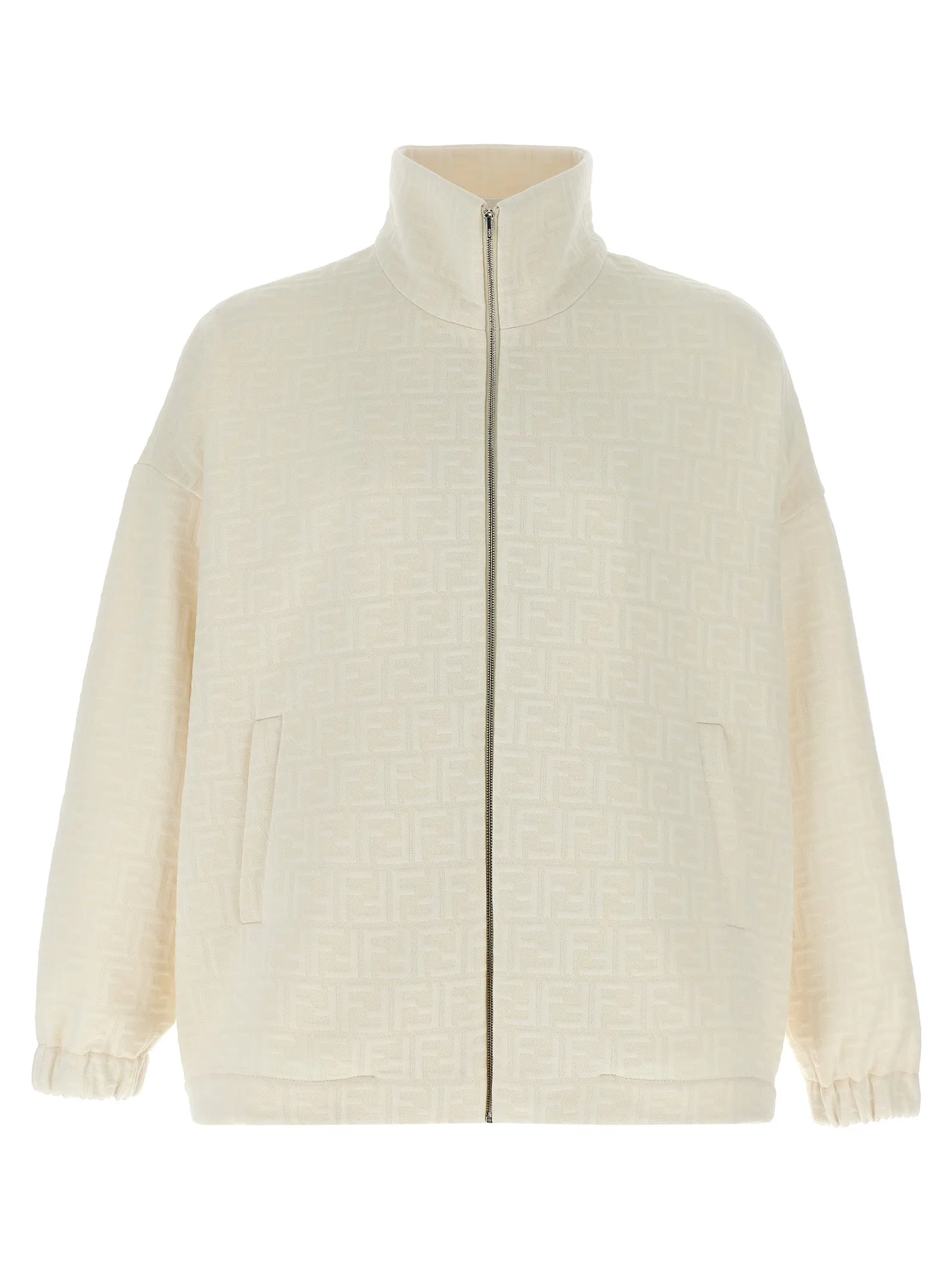 All Over Logo Felpe Bianco