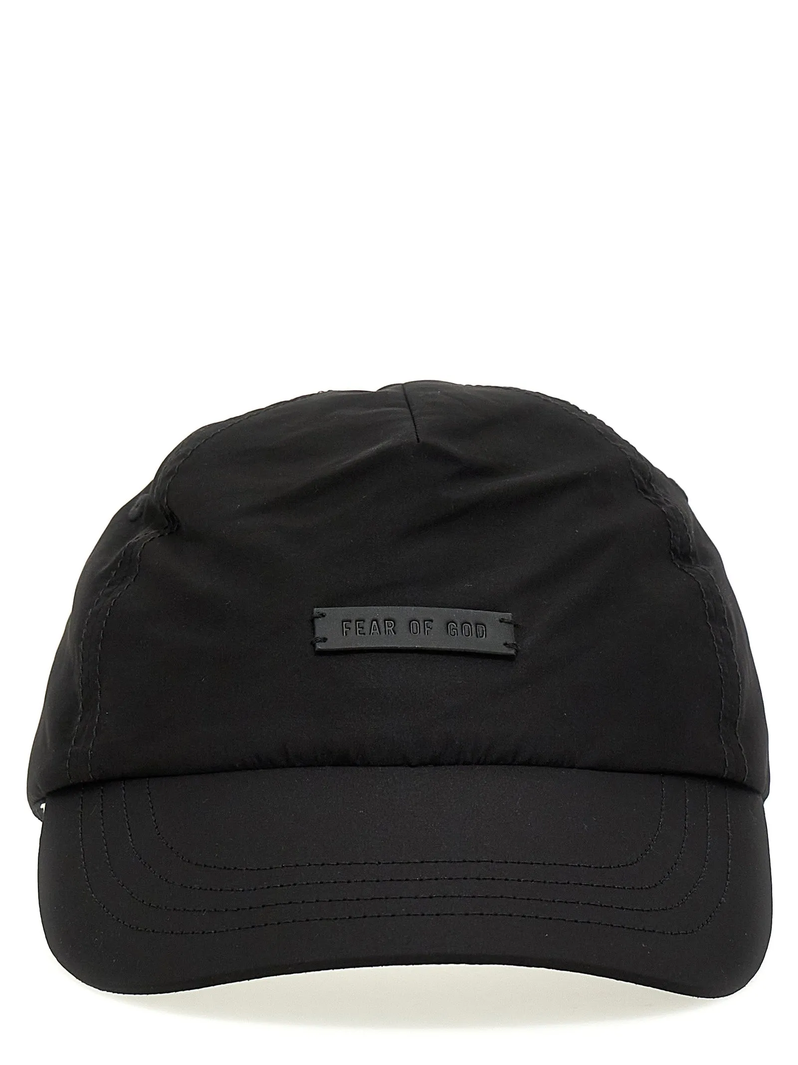 Logo Patch Baseball Cap Cappelli Nero
