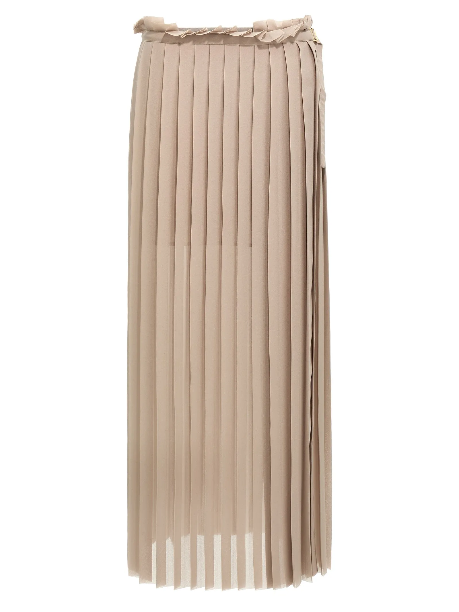 Pleated Gonne Beige