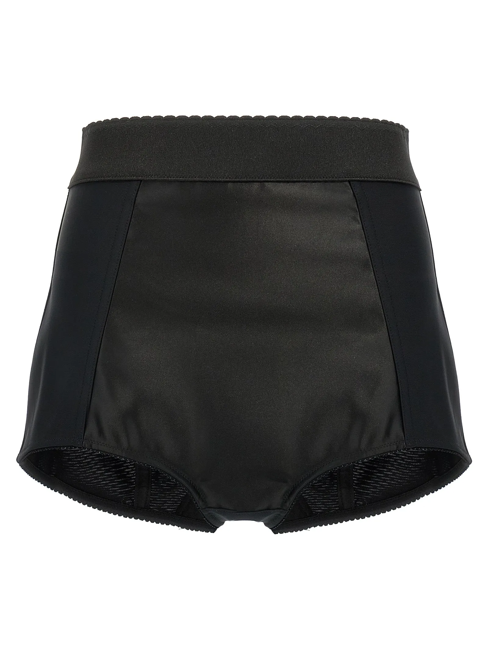 Satin Culottes Bermuda E Short Nero
