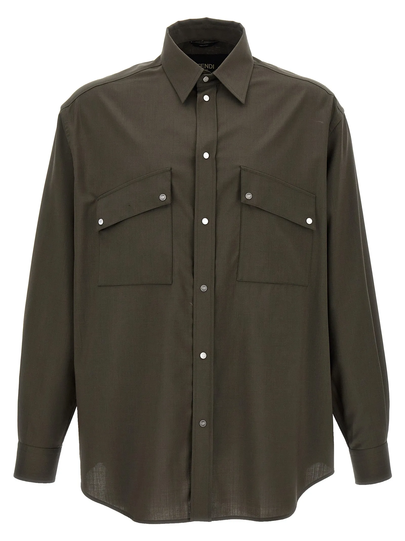Wool Shirt Camicie Verde