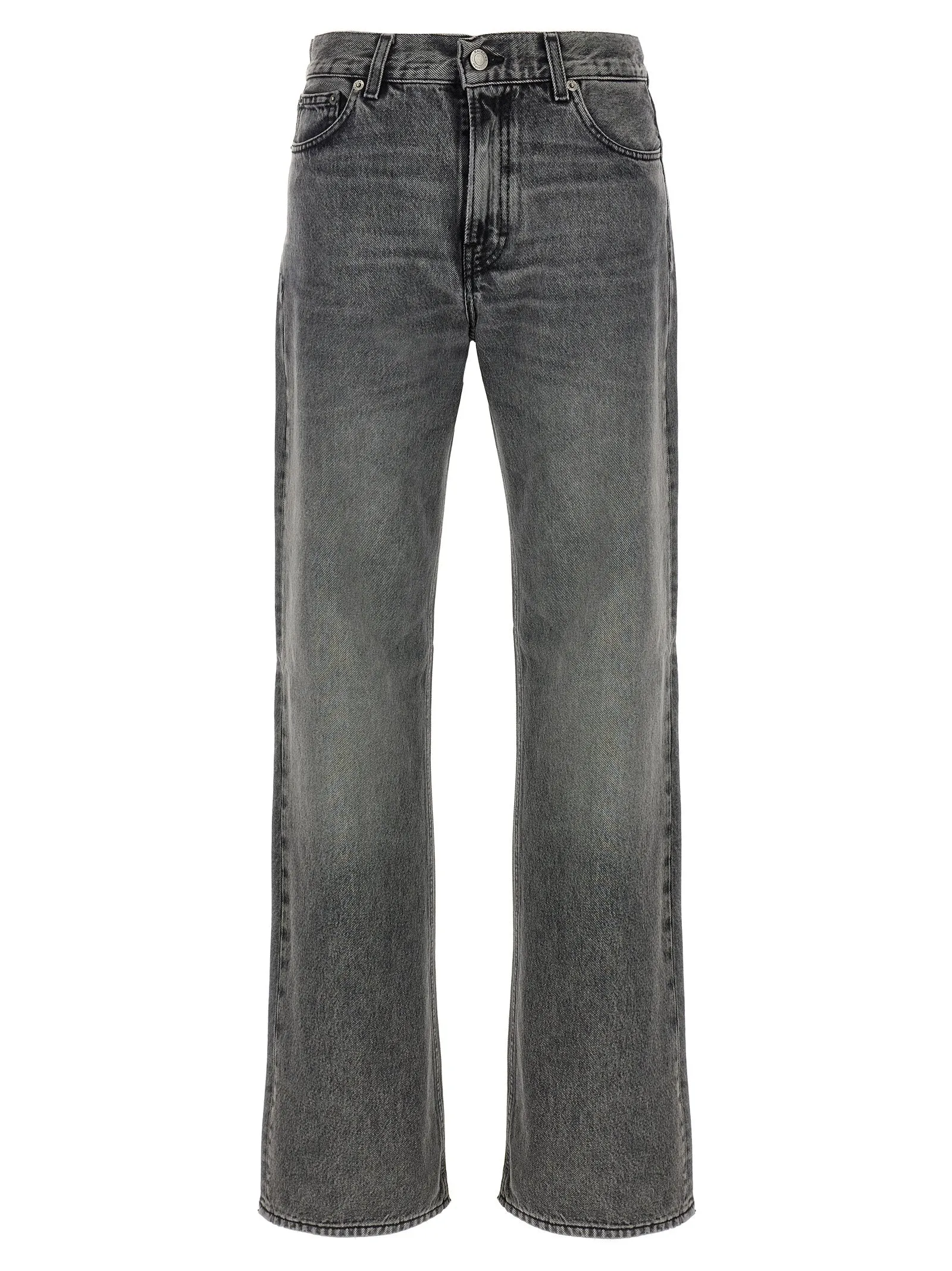 Korea Flanel Grey Jeans Grigio